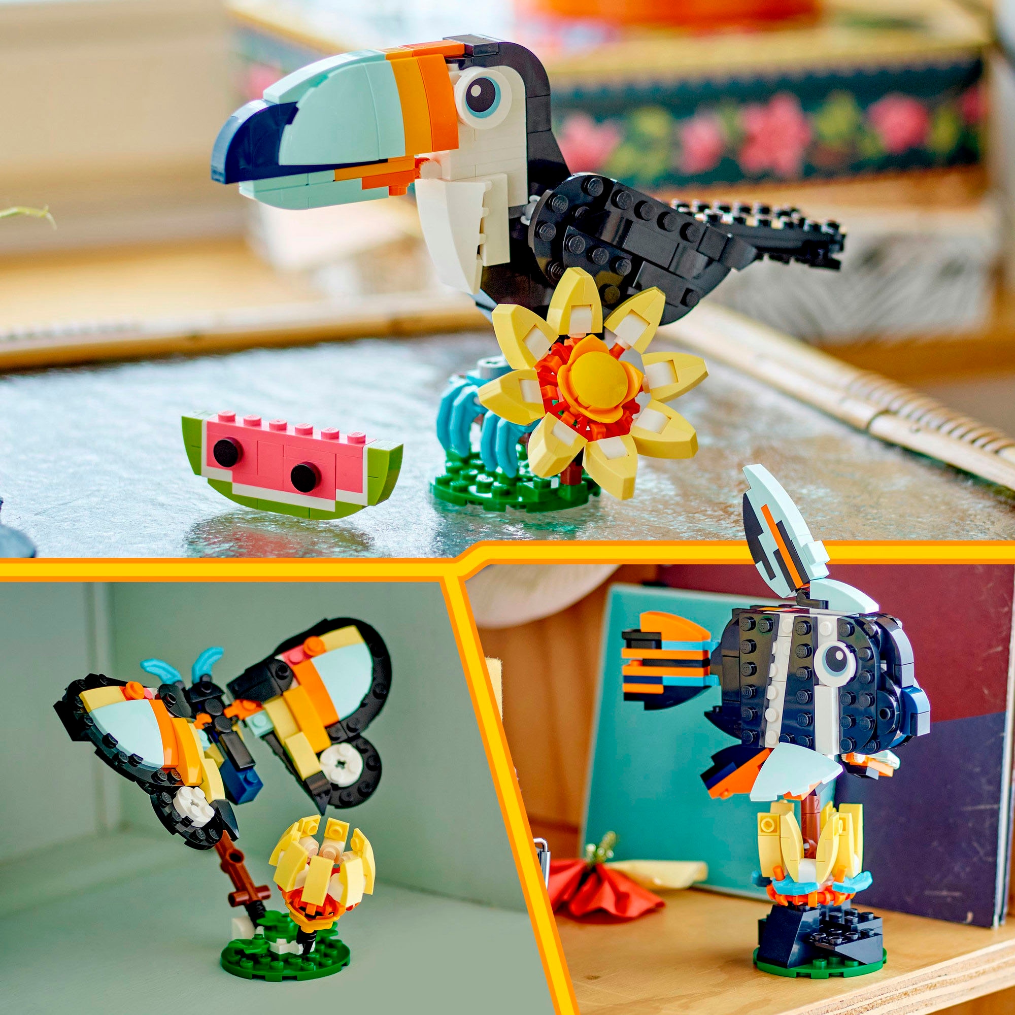 LEGO® Konstruktionsspielsteine »Wilde Tiere: Tropischer Tukan (31173), LEGO LEGO Creator« Made in Europe