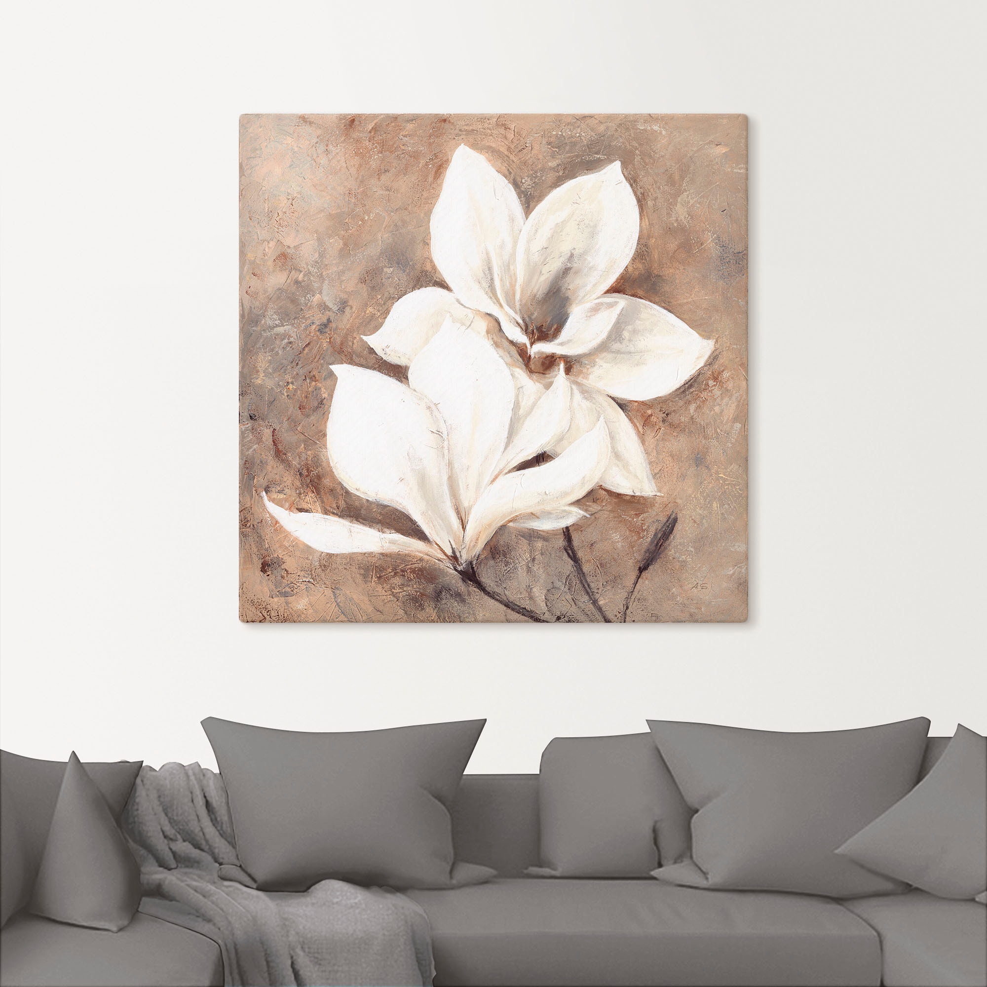 Artland Wandbild »Klassische Magnolien«, Blumen, (1 St.), als Alubild, Outdoorbild, Leinwandbild, Poster, Wandaufkleber