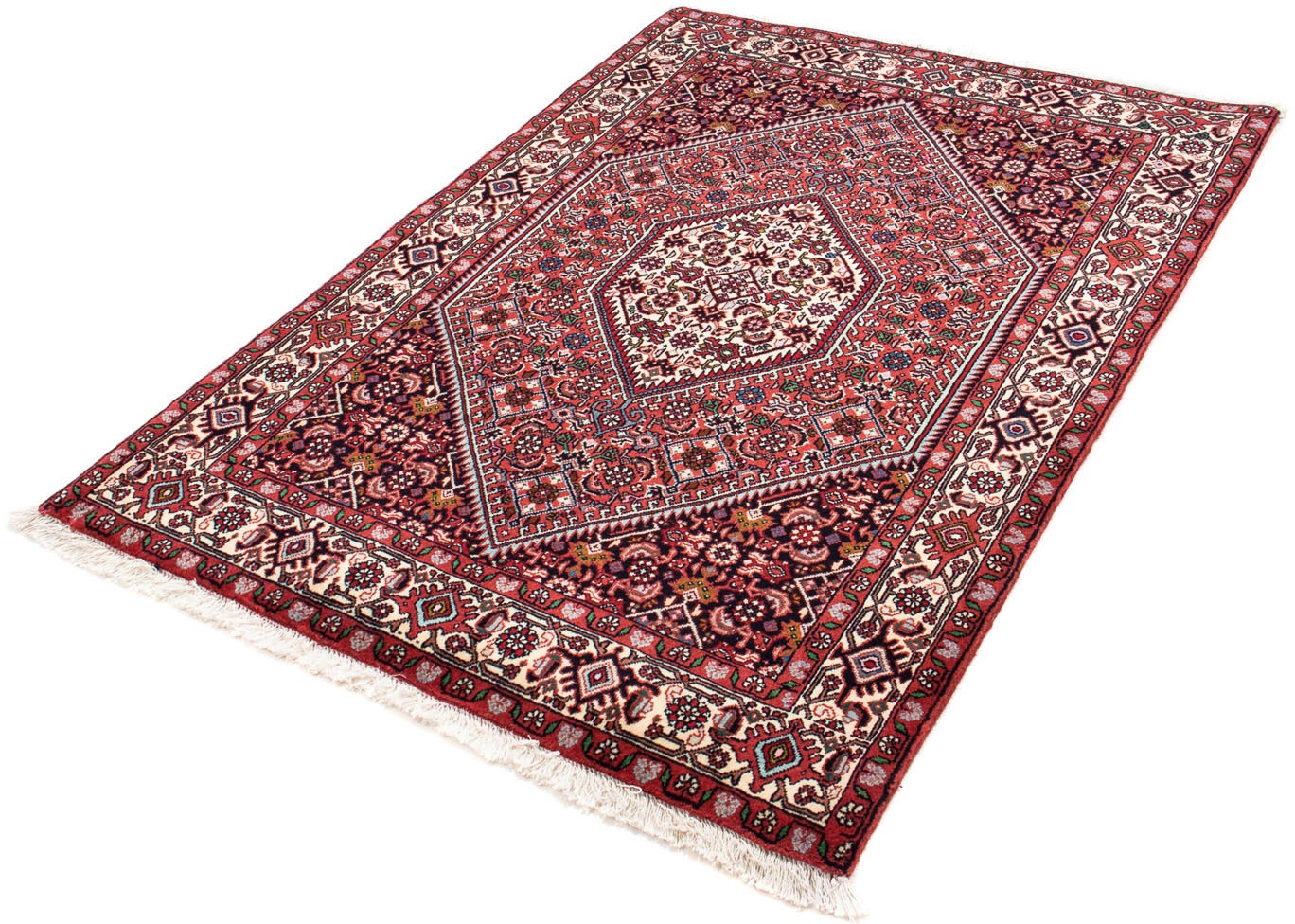 Image of morgenland Orientteppich »Perser - Bidjar - 149 x 103 cm - hellrot«, rechteckig, 15 mm Höhe, Wohnzimmer, Handgeknüpft, Einzelstück mit Zertifikat bei Ackermann Versand Schweiz