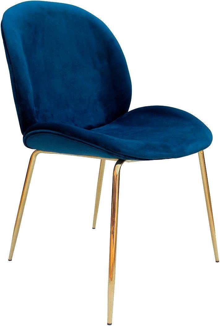 Kayoom Stuhl »Charlize 110 2er-Set, TOPSELLER! Esszimmerstühle,moderne Optik«, (Set), 2 St., Samtstoff, samtweicher Bezug, bequem, zeitlos, moderne Optik