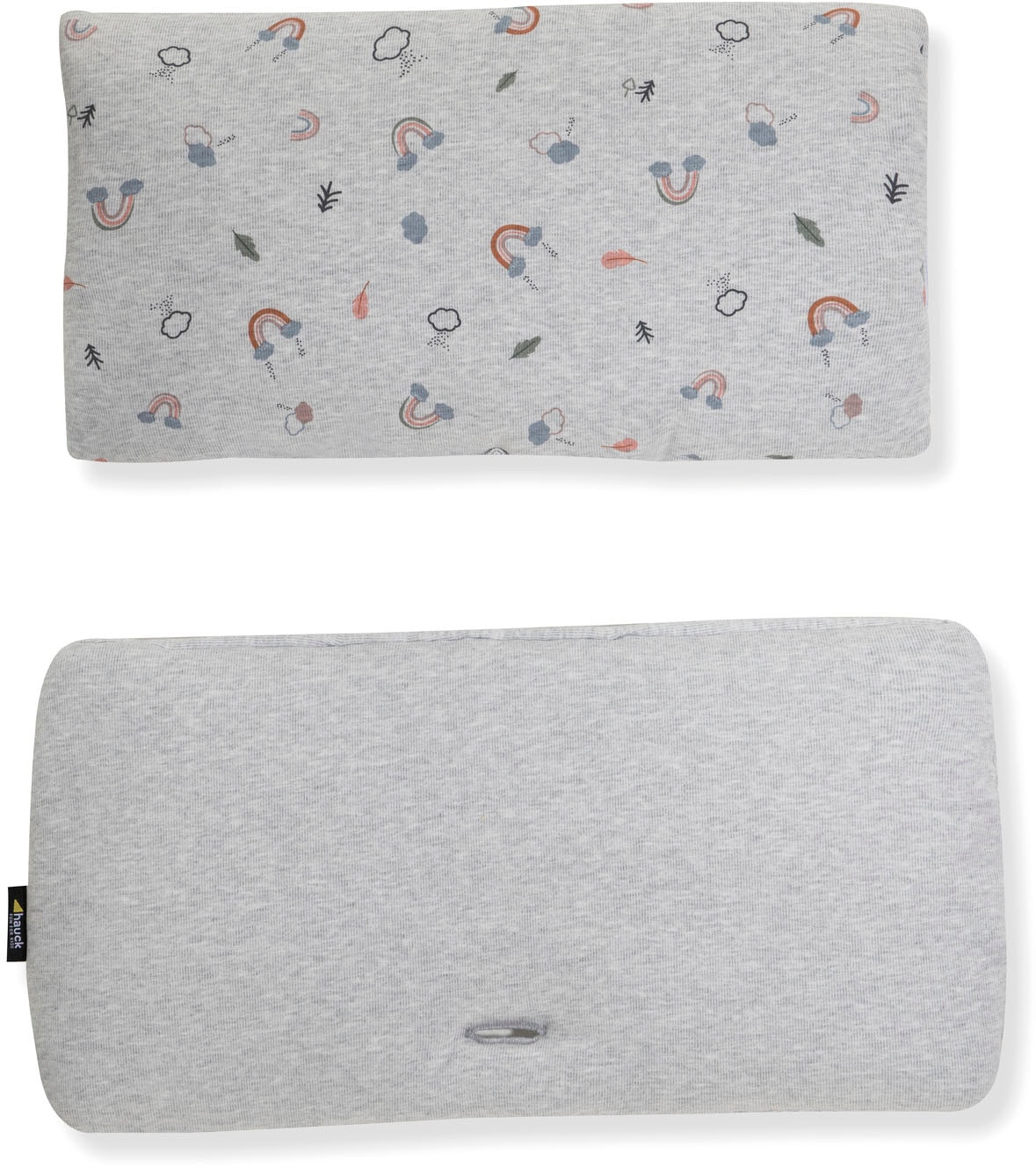 Hauck Hochstuhl »Alpha+, weiss + Sitzauflage Rainbow«, (Set), 3 St.