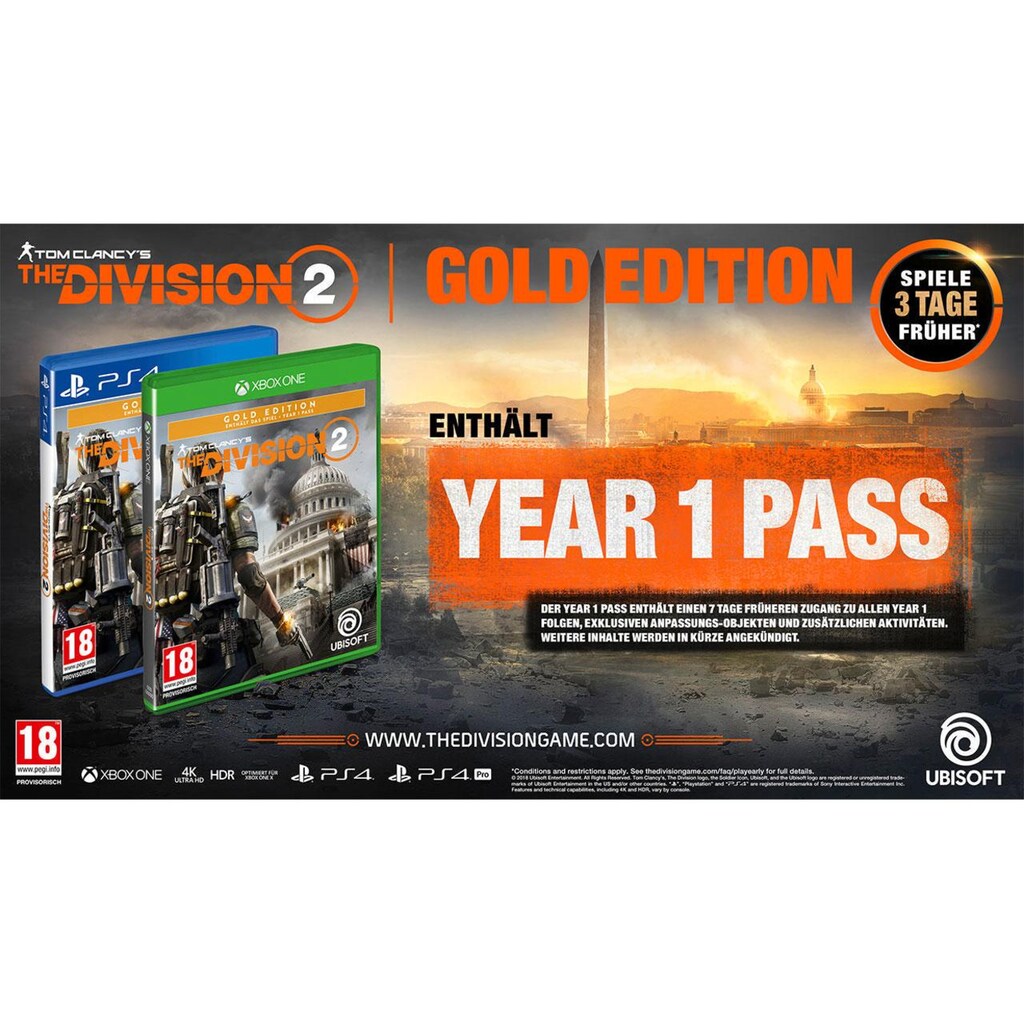 UBISOFT Spielesoftware »Tom Clancy's The Division 2 - Gold Edition«, Xbox One