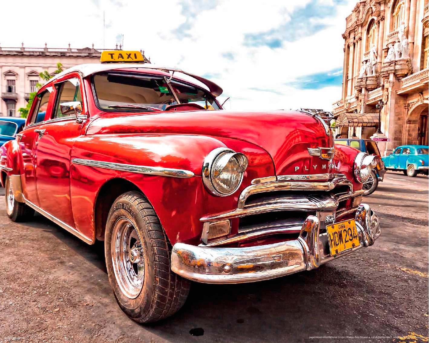 Image of Papermoon Fototapete »Old Cuba Car«, matt, BlueBack, 7 Bahnen, 350 x 260 cm bei Ackermann Versand Schweiz