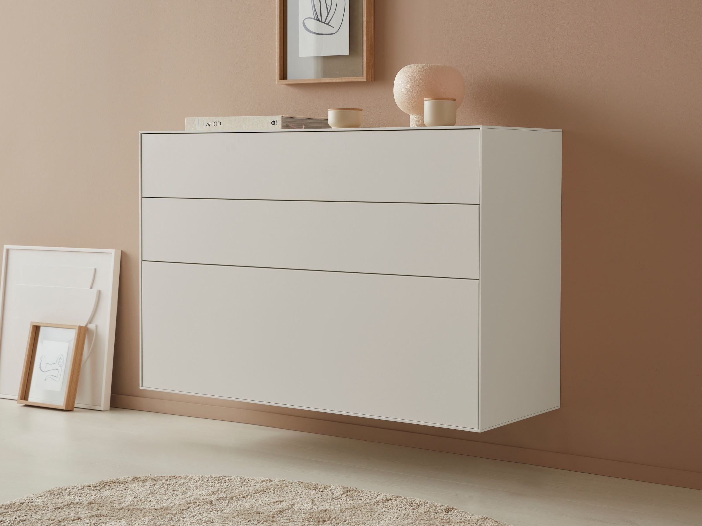 Sideboard »Essentials«, Breite: 112cm, MDF lackiert, Push-to-open-Funktion