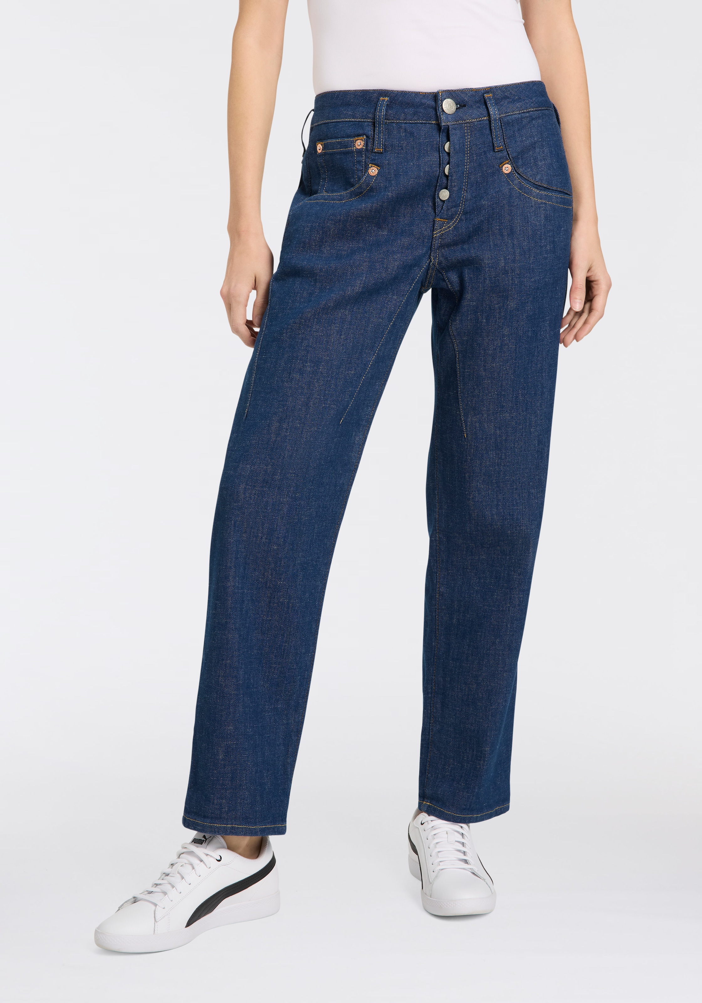 Image of Herrlicher Boyfriend-Jeans "Shyra Tap Denim"