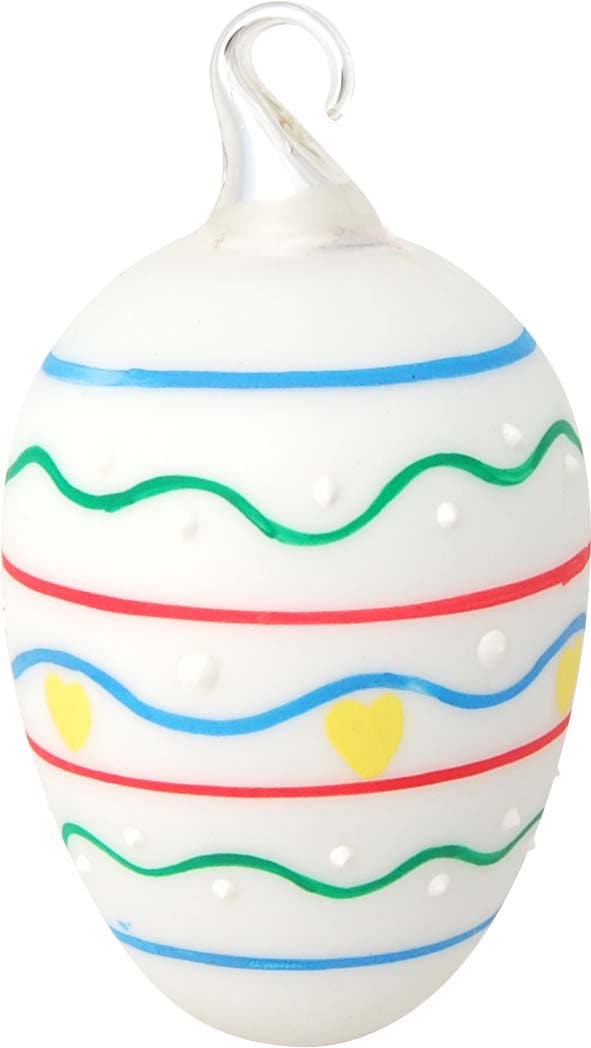 Krebs Glas Lauscha Osterei »buntes, verspieltes Design, Frühling, Osterdekoration« Mundgeblasenes und handbemaltes Glas, Made in Germany