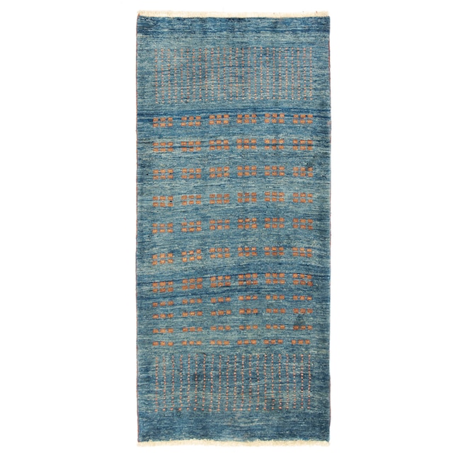 morgenland Wollteppich »Loribaft Teppich handgeknüpft blau«, rechteckig,  handgeknüpft jetzt kaufen