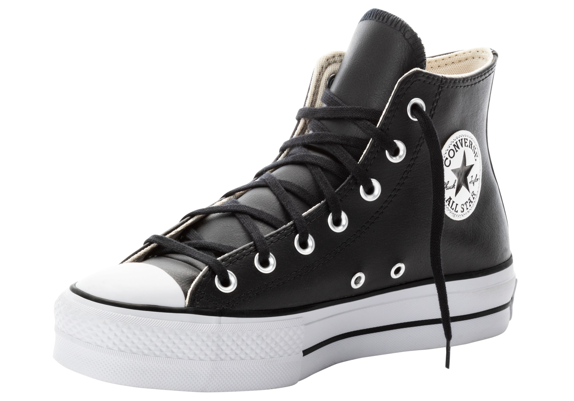 Converse Sneaker »CHUCK TAYLOR ALL STAR LEATHER PLATFORM«, Sneaker aus weichem Leder