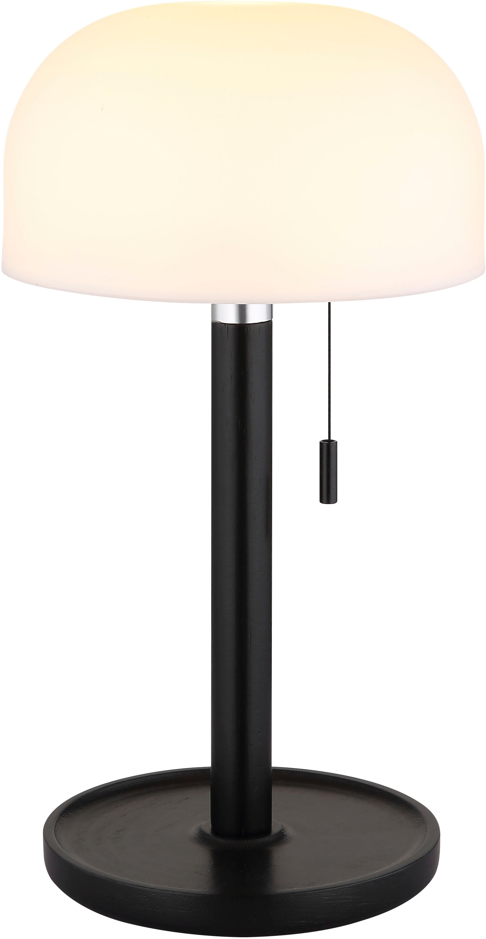 GLOBO LIGHTING Lampe de table LED »NORMAN« Module LED 1 cuis blanc chaud - blanc froid lampe de table à batterie aussi pour l'extérieur, interrupteur à tirette, lampe à batterie
