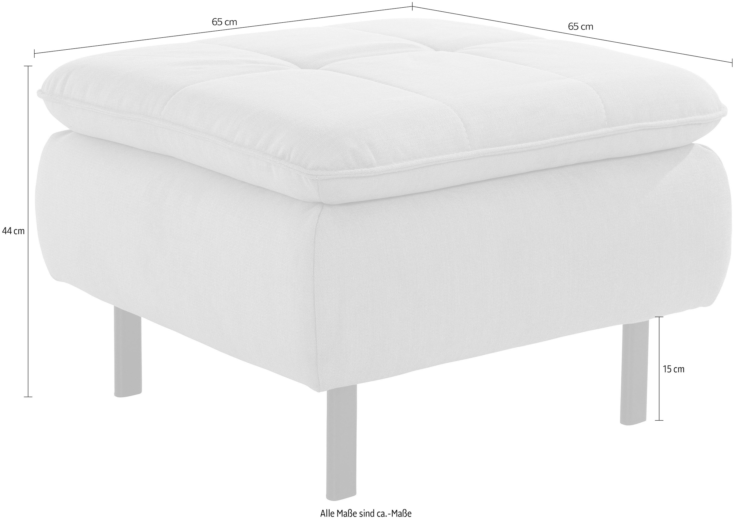 INOSIGN Polsterhocker »Birkholm« passend zur Serie "Birkholm", B/T/H: 65/65/44 cm