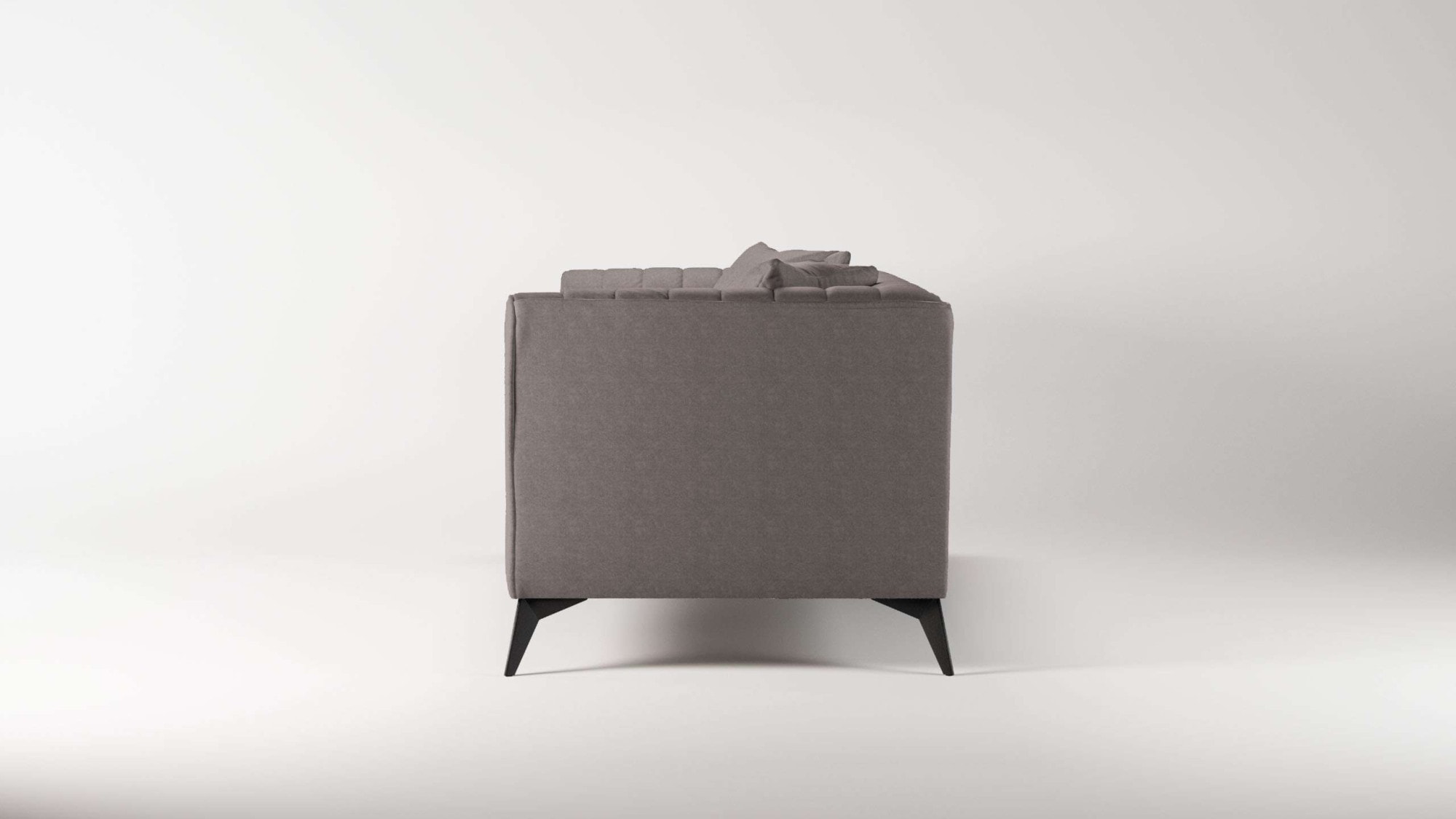 Home affaire 3-Sitzer »MATTHEW elegantes Designsofa, Masse B/T/H: 201/86/74 cm« feine Steppung im Rückenbereich, lose Sitzkissen, incl. Zierkissen