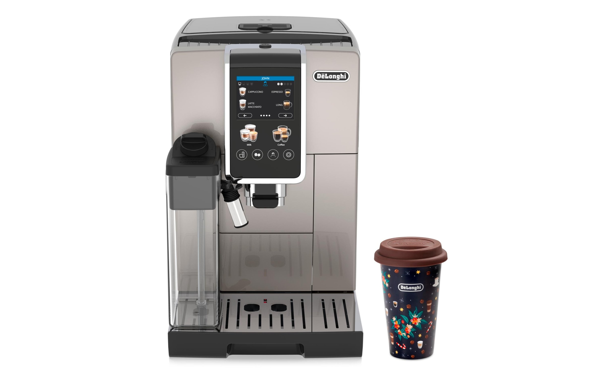 Kaffeevollautomat »Dinamica Plus ECAM380.85 Taupe«