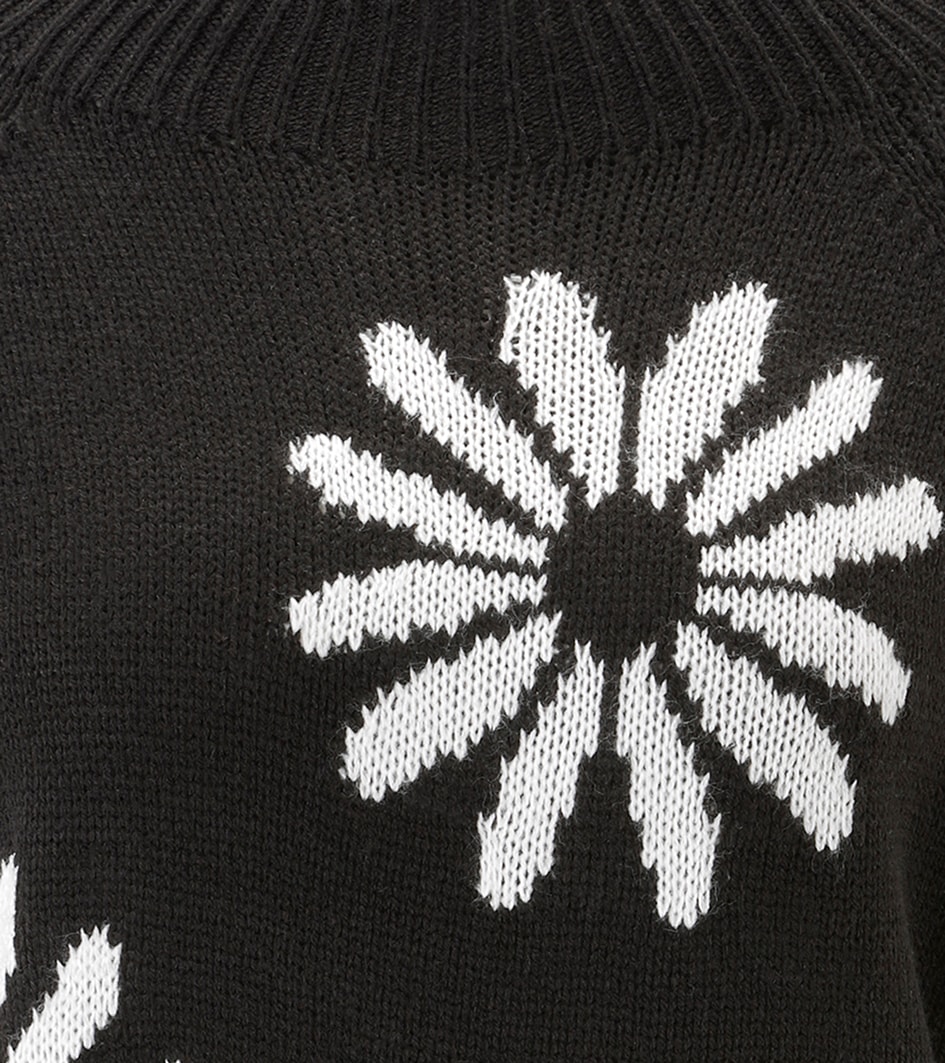 Aniston SELECTED Pull en tricot mit grossen, fantasievollen Blüten - NEUE KOLLEKTION