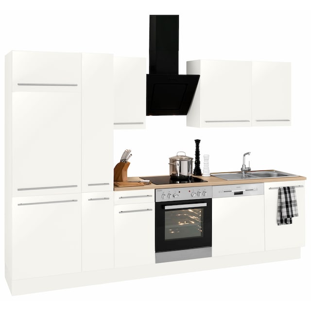 OPTIFIT Küchenzeile »Bern«, Breite 300 cm, höhenverstellbare Füsse,  gedämpfte Türen und Schubkästen jetzt kaufen