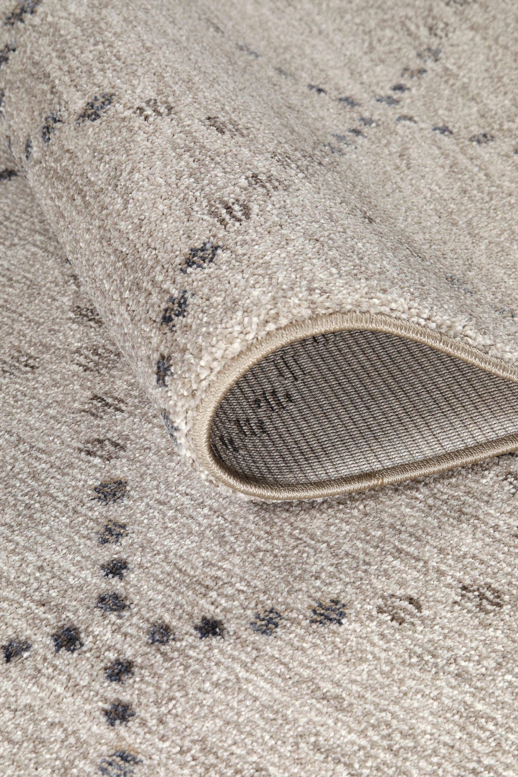 GOODproduct Teppich »Thoren« rechteckig 12 mm Höhe weicher Kurzflor, Rautenmuster mit Fransen, Wohnzimmer, Schlafzimmer