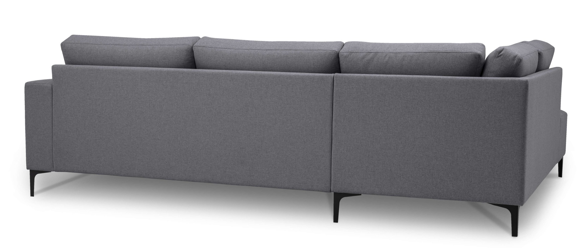 Home affaire Ecksofa »Tournon, L-Form, Breite 256 cm, Webstoff, Chenille«, Designsofa im nordischen Stil, Wellenunterfederung, Metallfüsse