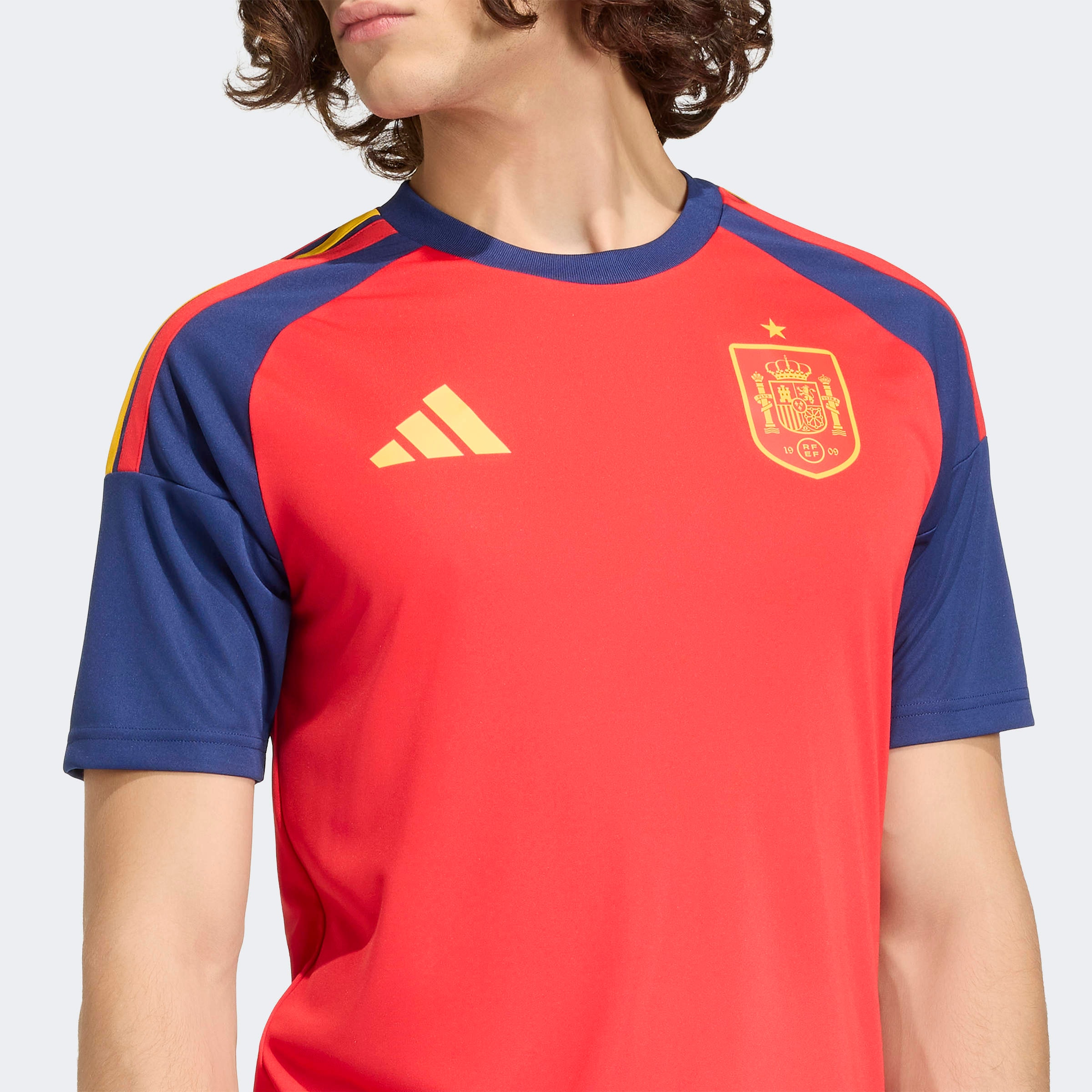 adidas Performance Maillot de foot »RFEF H JSY FAN« pour adultes, sans fermeture, avec col rond, en polyester