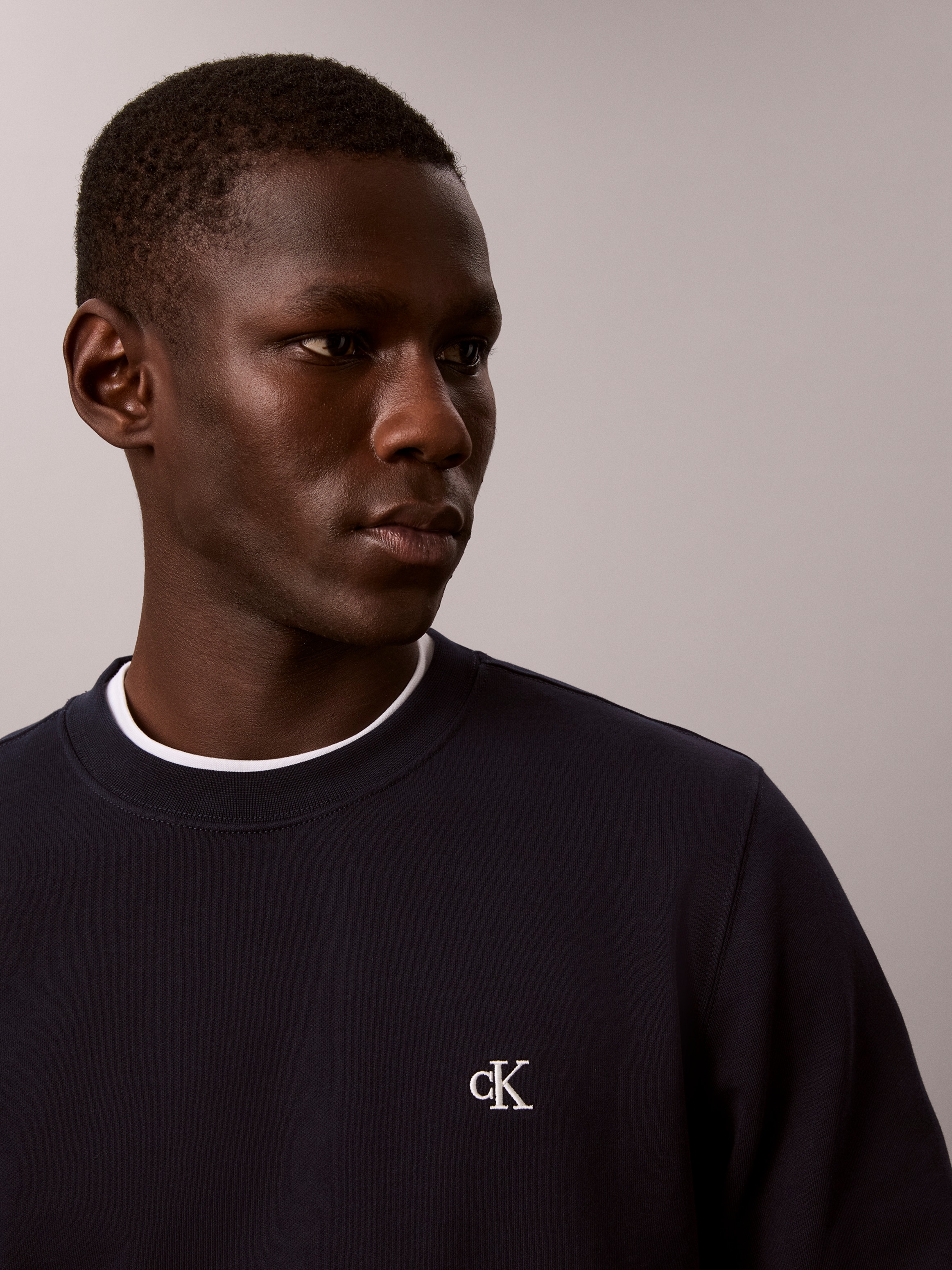 Calvin Klein Jeans Sweat-shirt , Rundhalsuasschnitt, Regular Fit, Logo-Stickerei

