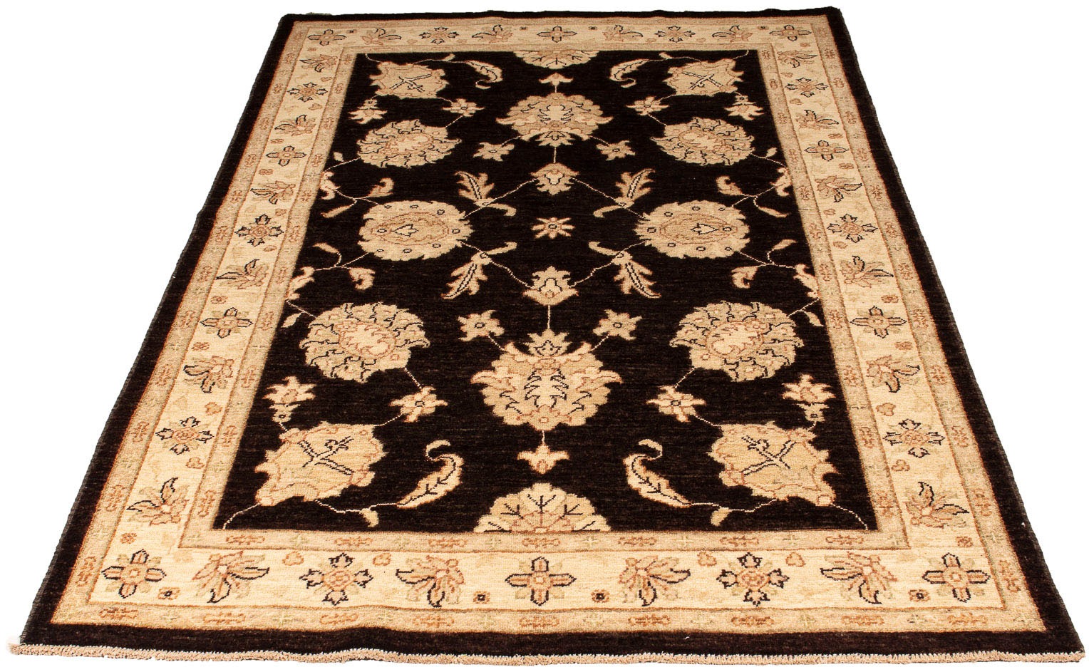 Image of morgenland Orientteppich »Ziegler - 200 x 123 cm - dunkelbraun«, rechteckig, 6 mm Höhe, Wohnzimmer, Handgeknüpft, Einzelstück mit Zertifikat bei Ackermann Versand Schweiz