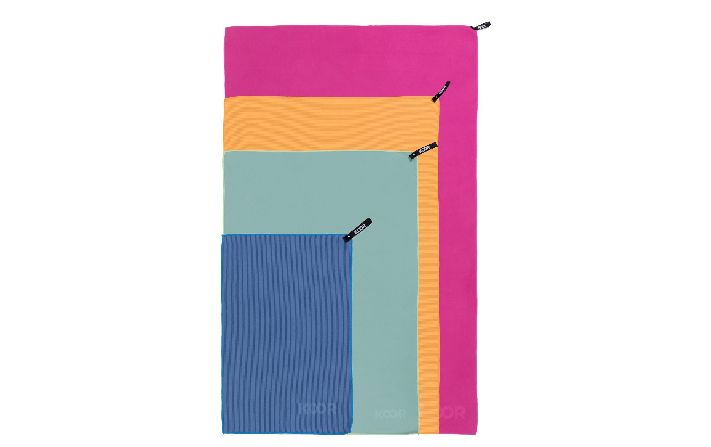 KOOR Badetuch »Silva Onda Blu XL 105«, (1 St.)