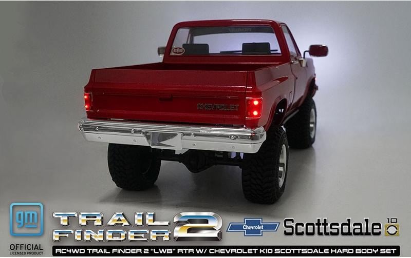 RC-Monstertruck »RC4WD Trail Finder 2 LWB Chevy K10 Rot, RTR,«, Lackiert