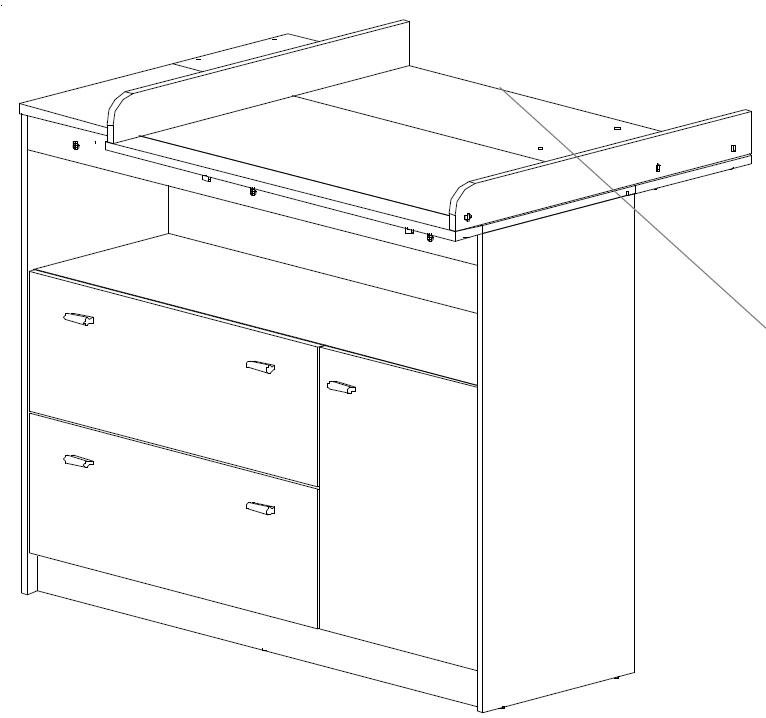 Пеленальный столик чертеж