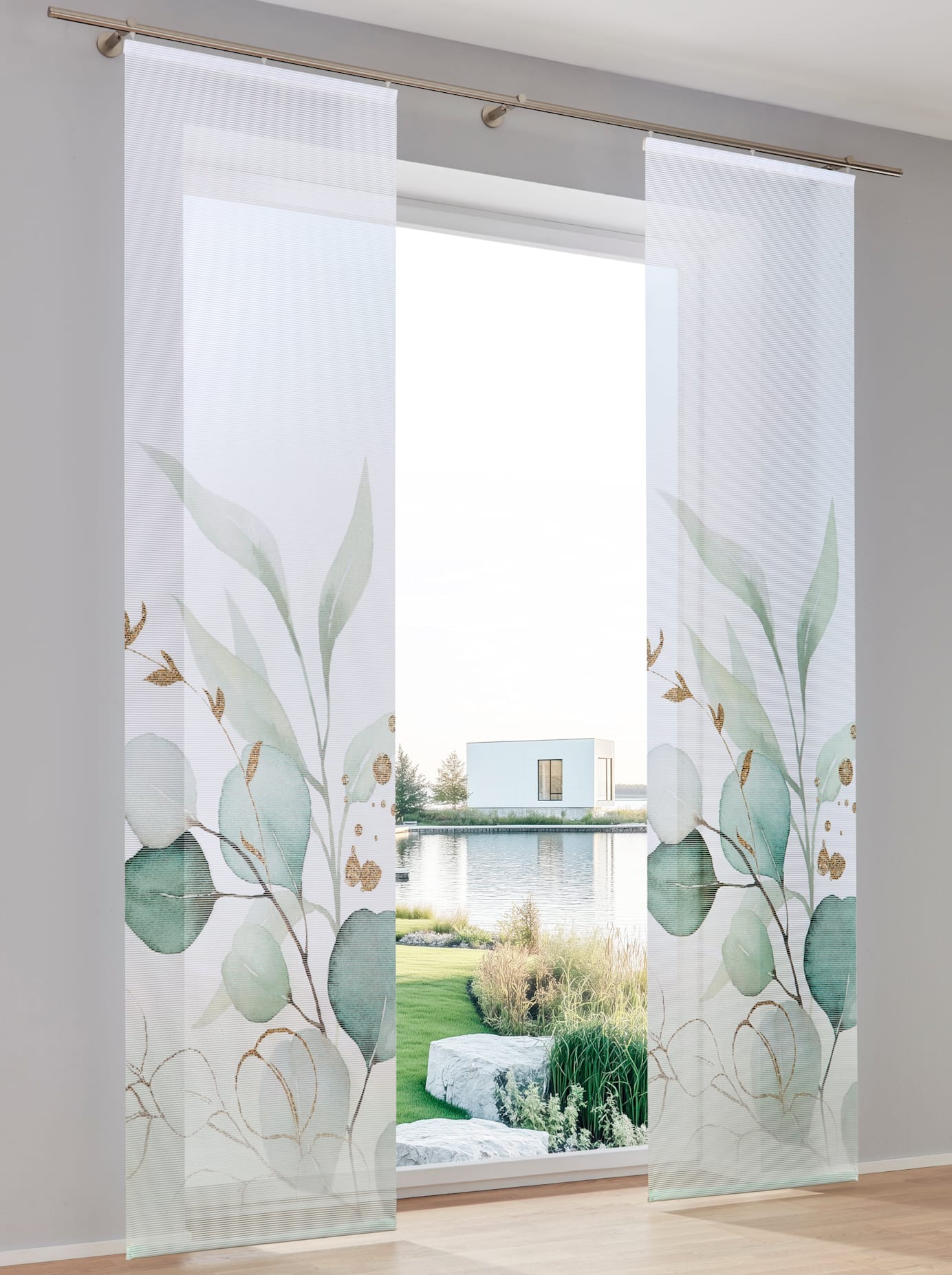 heine home Schiebegardine Klettband 1 Stk. tlg.