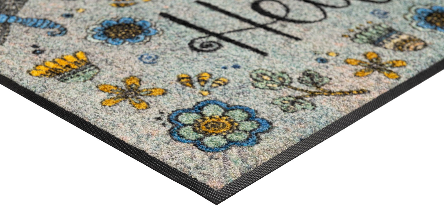 wash+dry by Kleen-Tex Fussmatte »Hello Flowers«, rechteckig