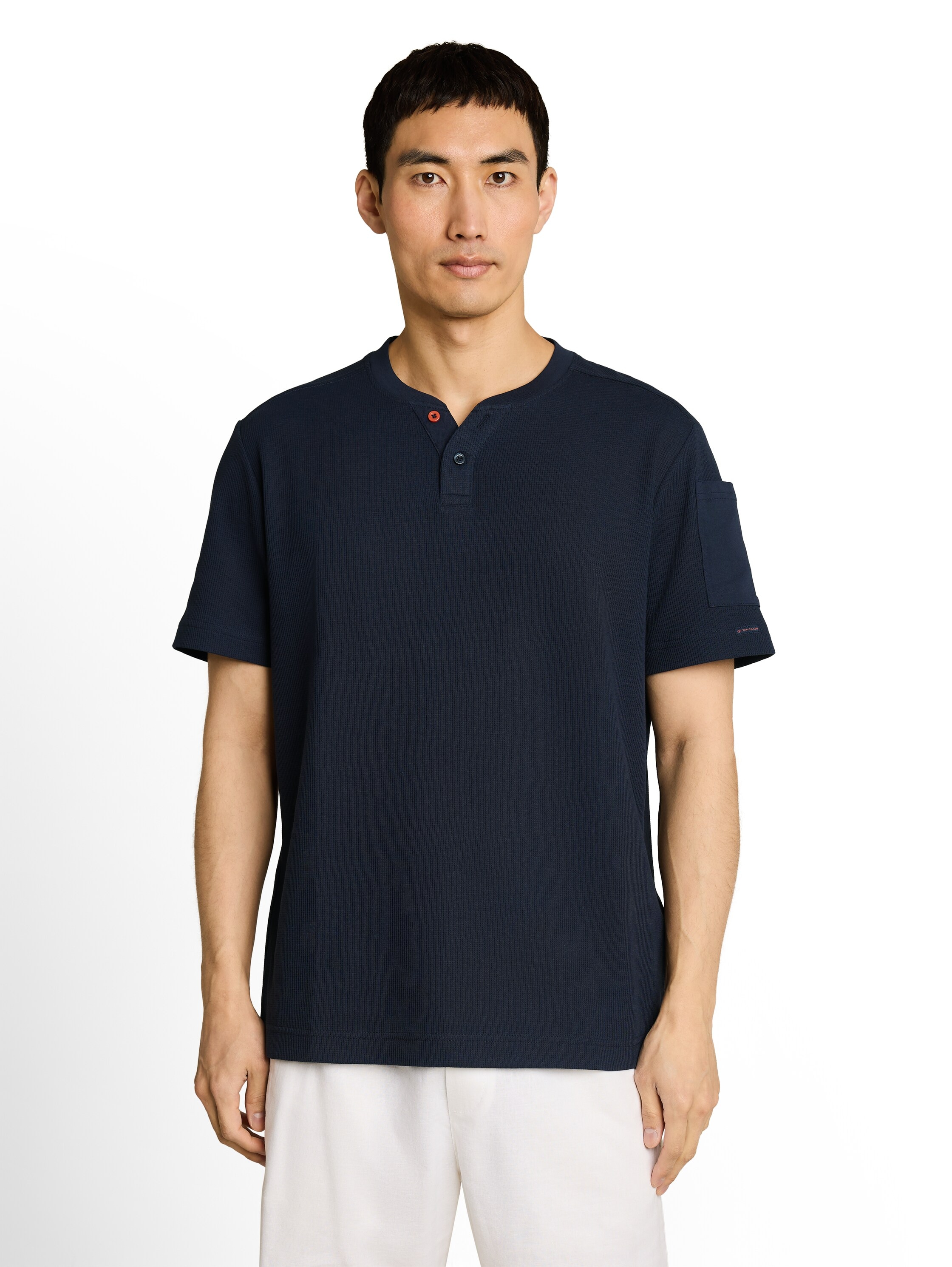 Image of TOM TAILOR Kurzarmshirt Sommershirt mit kurzer Knopfleiste