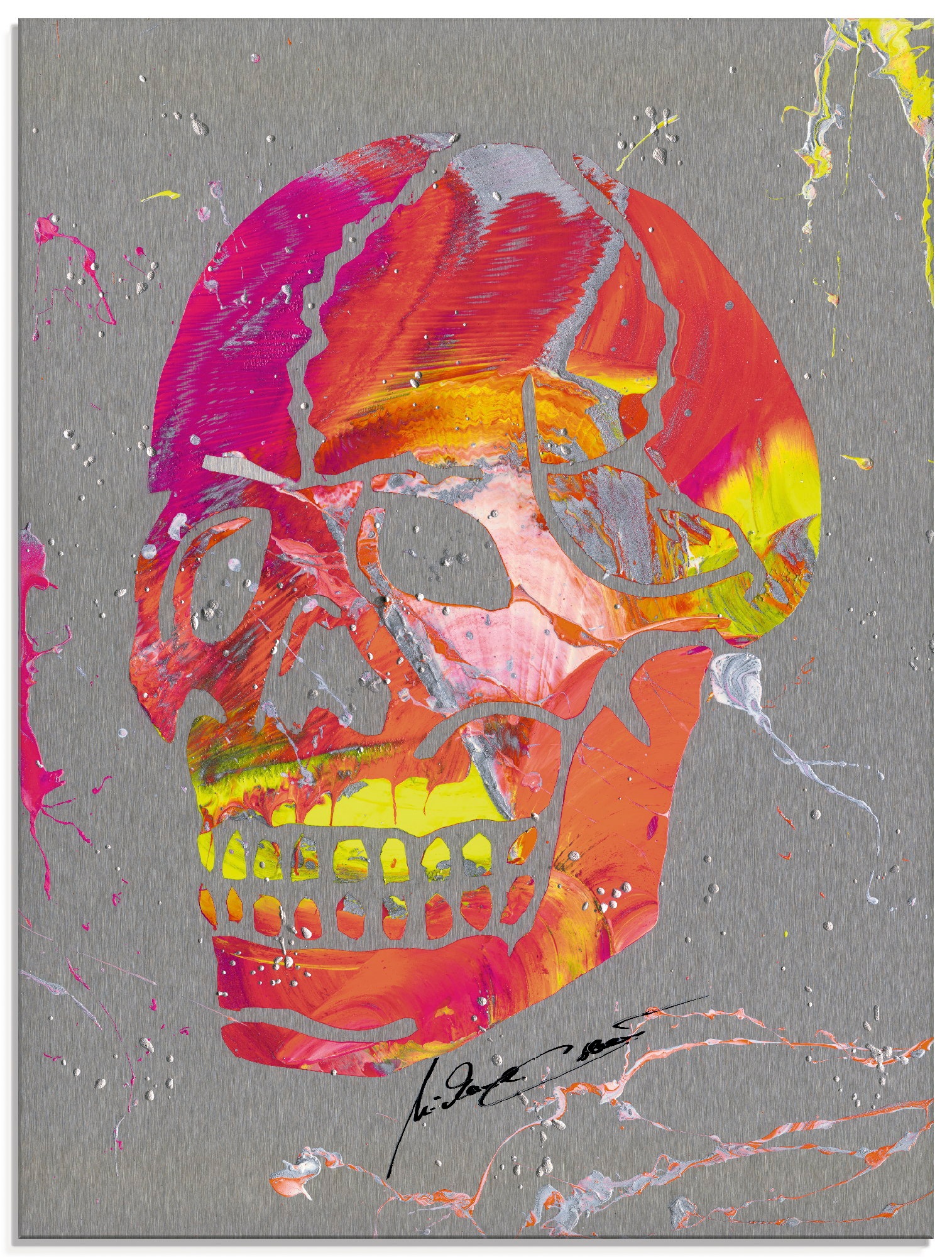 Image of Artland Glasbild "Totenkopf 2" Körper 1 Stk. tlg. in verschiedenen Grössen