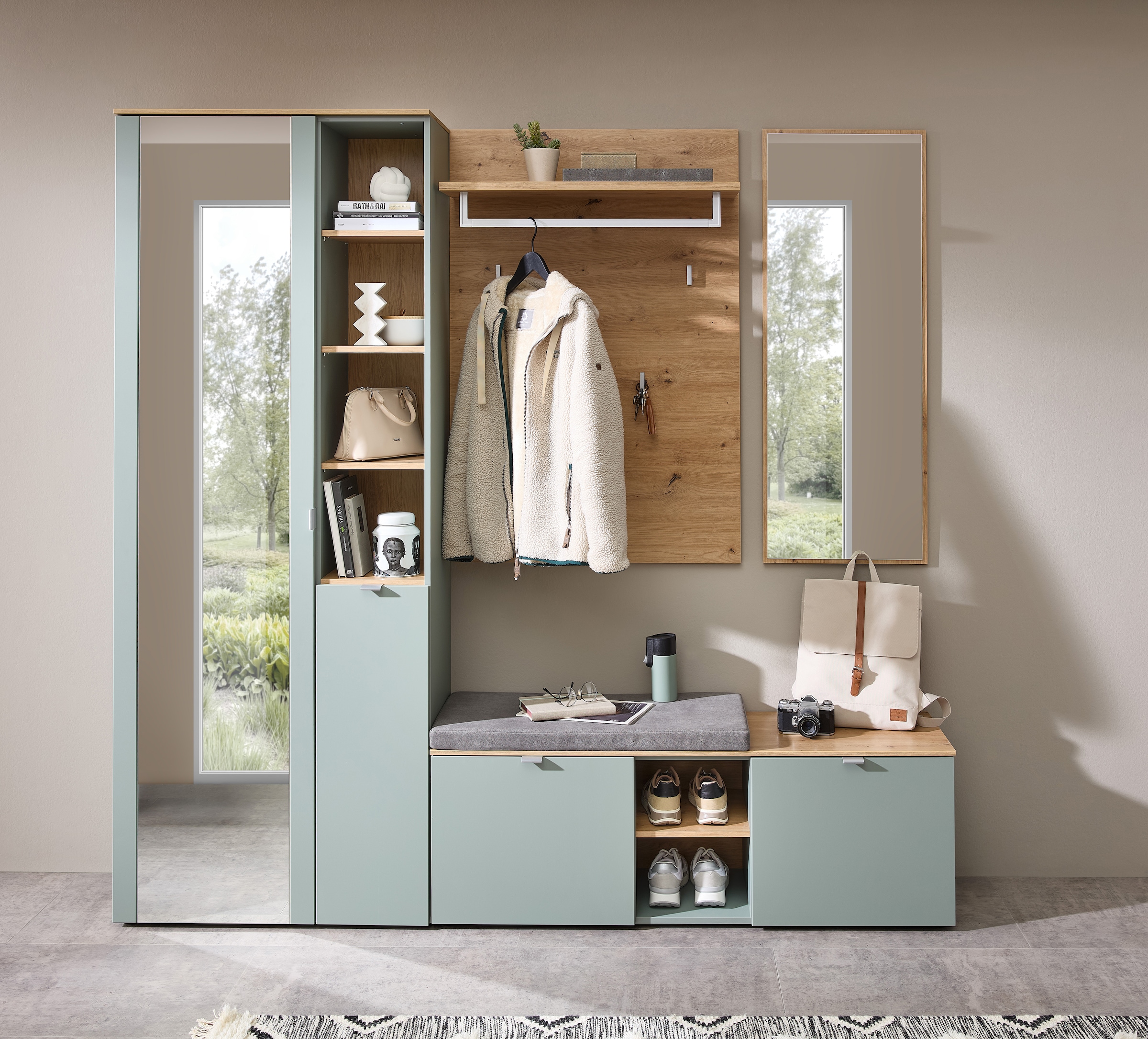 Innostyle Ensemble de vestiaires »Bari Garderobenprogarmm, BxHxT 206x202x38 cm« Ensemble, 4 cuis tlg.