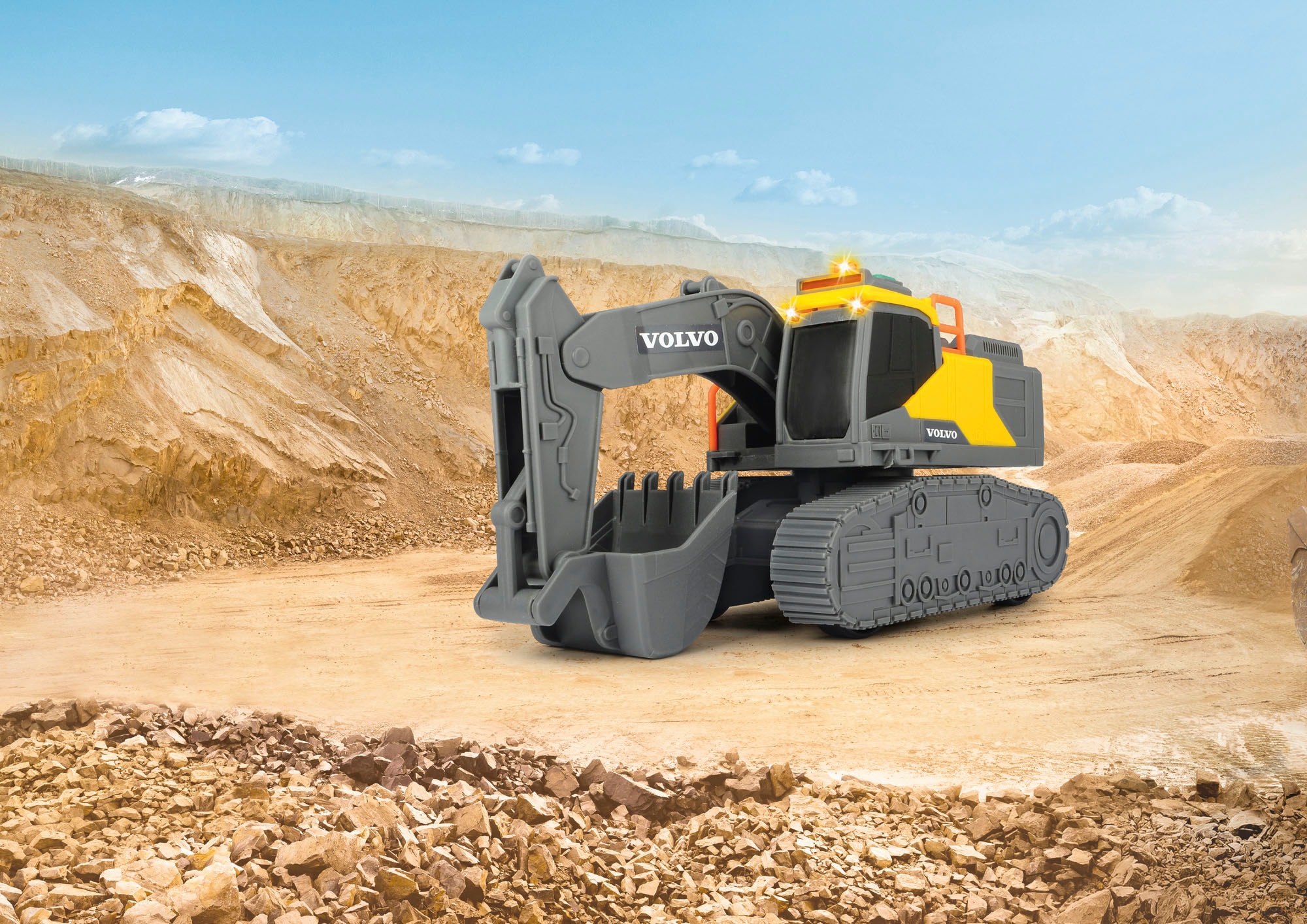 Dickie Toys Spielzeug-Bagger »Volvo Tracked Excavator« mit Licht und Sound