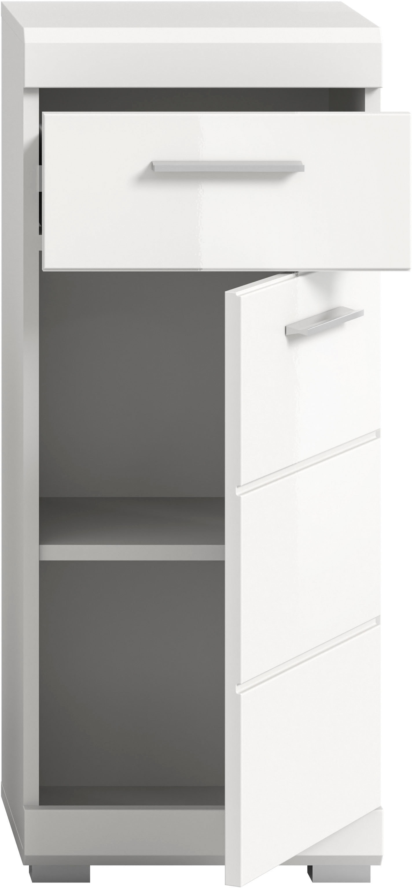 welltime Unterschrank »SIENA, Breite 37cm, 1 Tür, 1 Schubkasten, 2 Fächer, MDF-Front« TOPSELLER!, 1 Stk. tlg. in verschiedenen Farben erhältlich, Badmöbel, Badschrank, Kommode, Bad