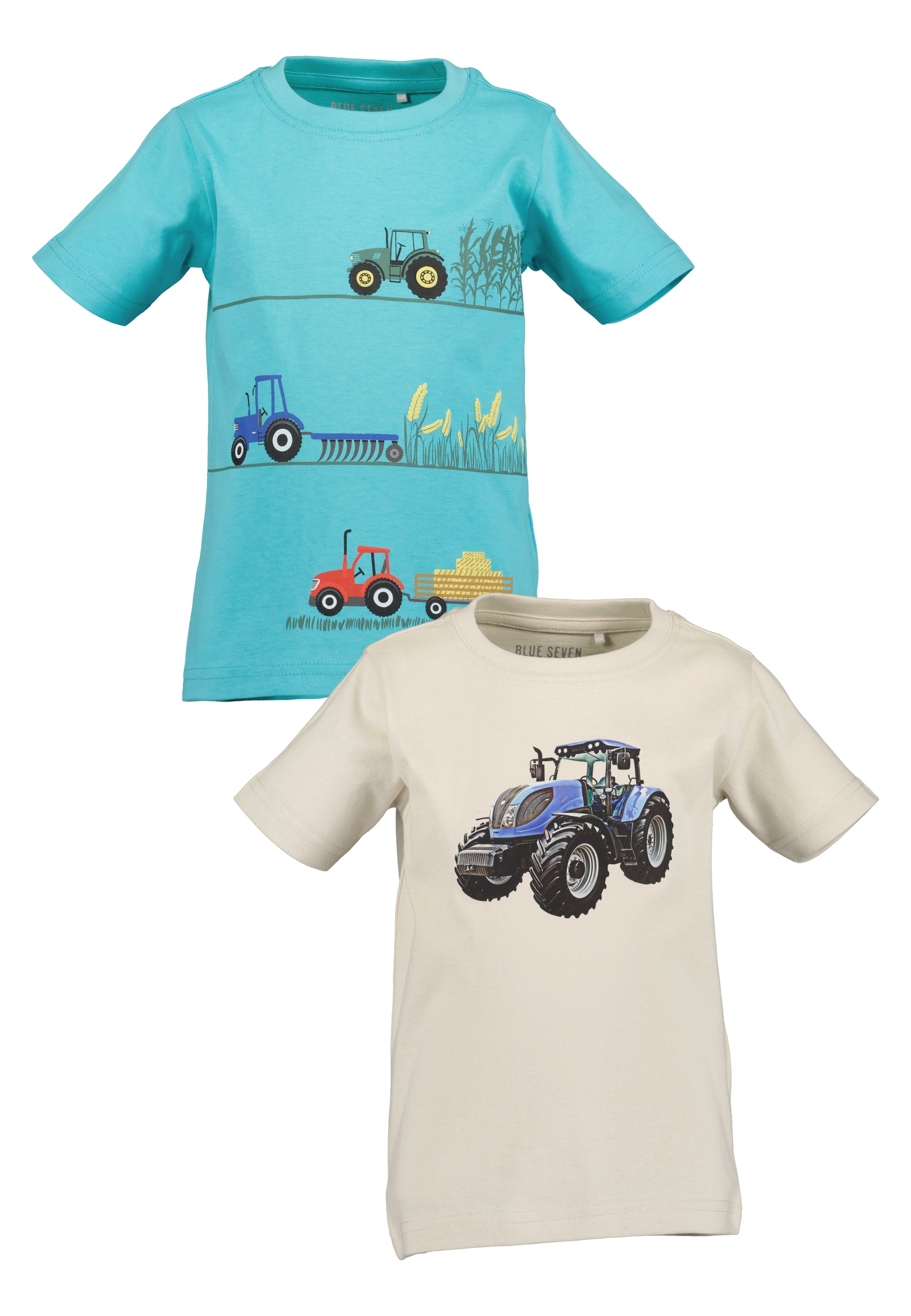 Image of Blue Seven T-Shirt Packung, 2 bequeme Passform, ohne Verschluss, kurze Ärmel