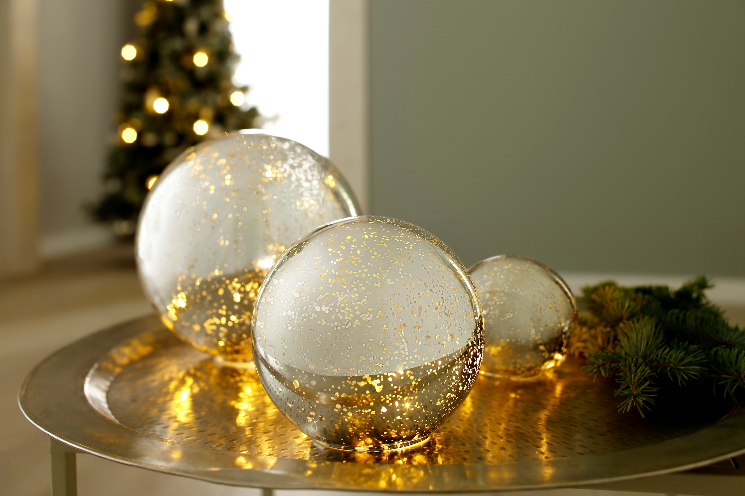 Home affaire LED Kugelleuchte »Balls«, kaufen 20 3-teiligen Ø bestehend aus 15, cm Set, 10, im