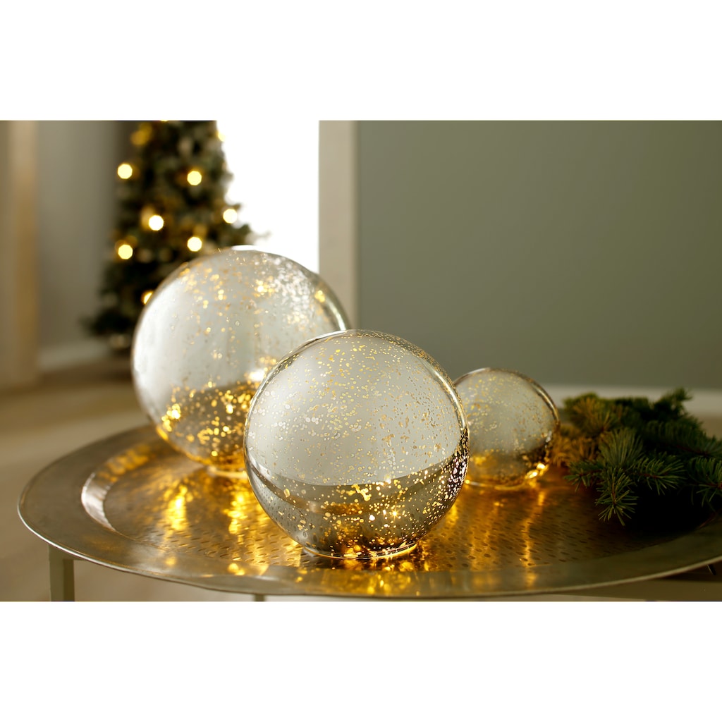 Home affaire LED Kugelleuchte »Balls«, im 3-teiligen Set, bestehend aus Ø 10, 15, 20 cm
