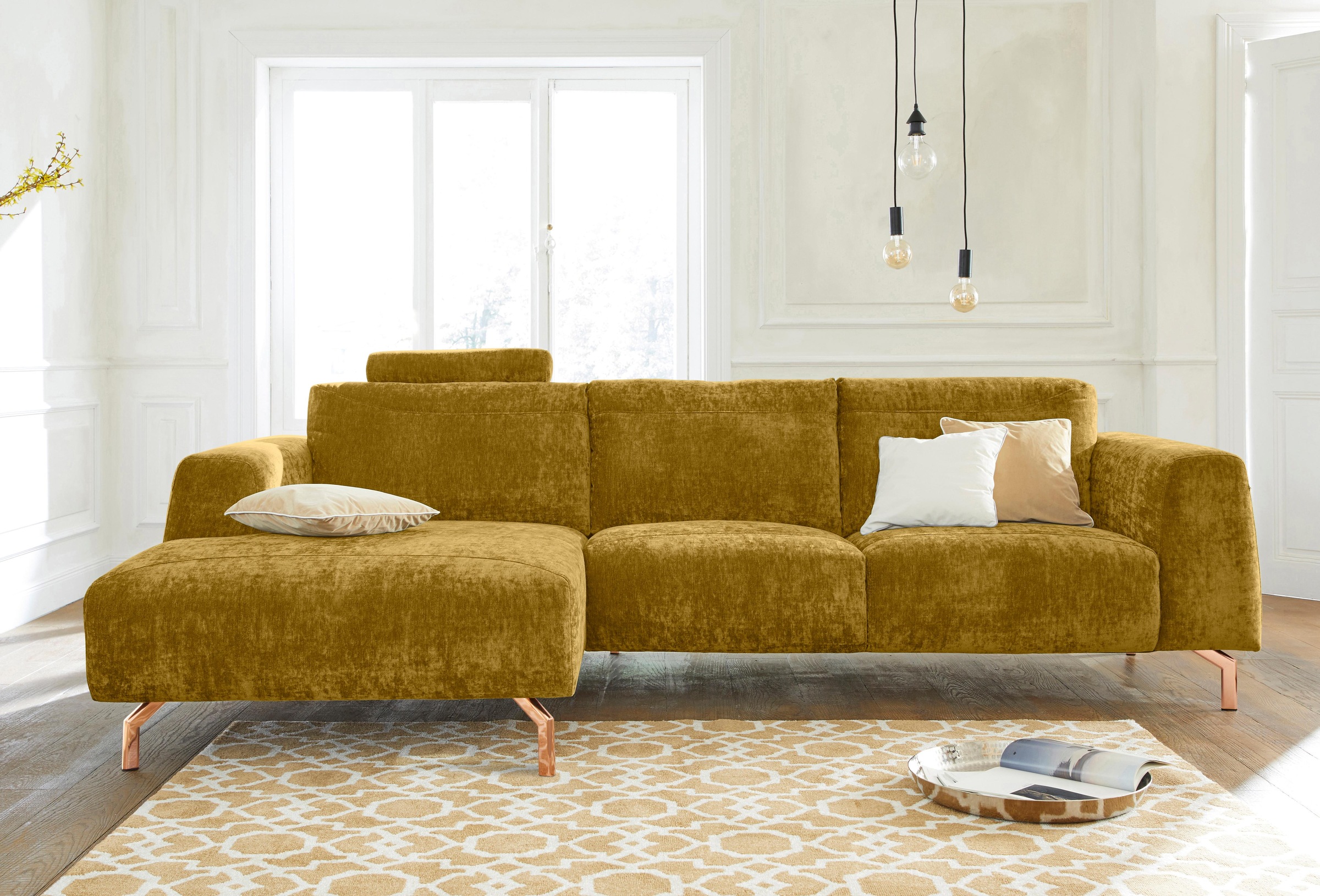 Image of Guido Maria Kretschmer Home&Living Ecksofa »Logge«, wahlweise mit Metall- oder Holzfüssen bei Ackermann Versand Schweiz