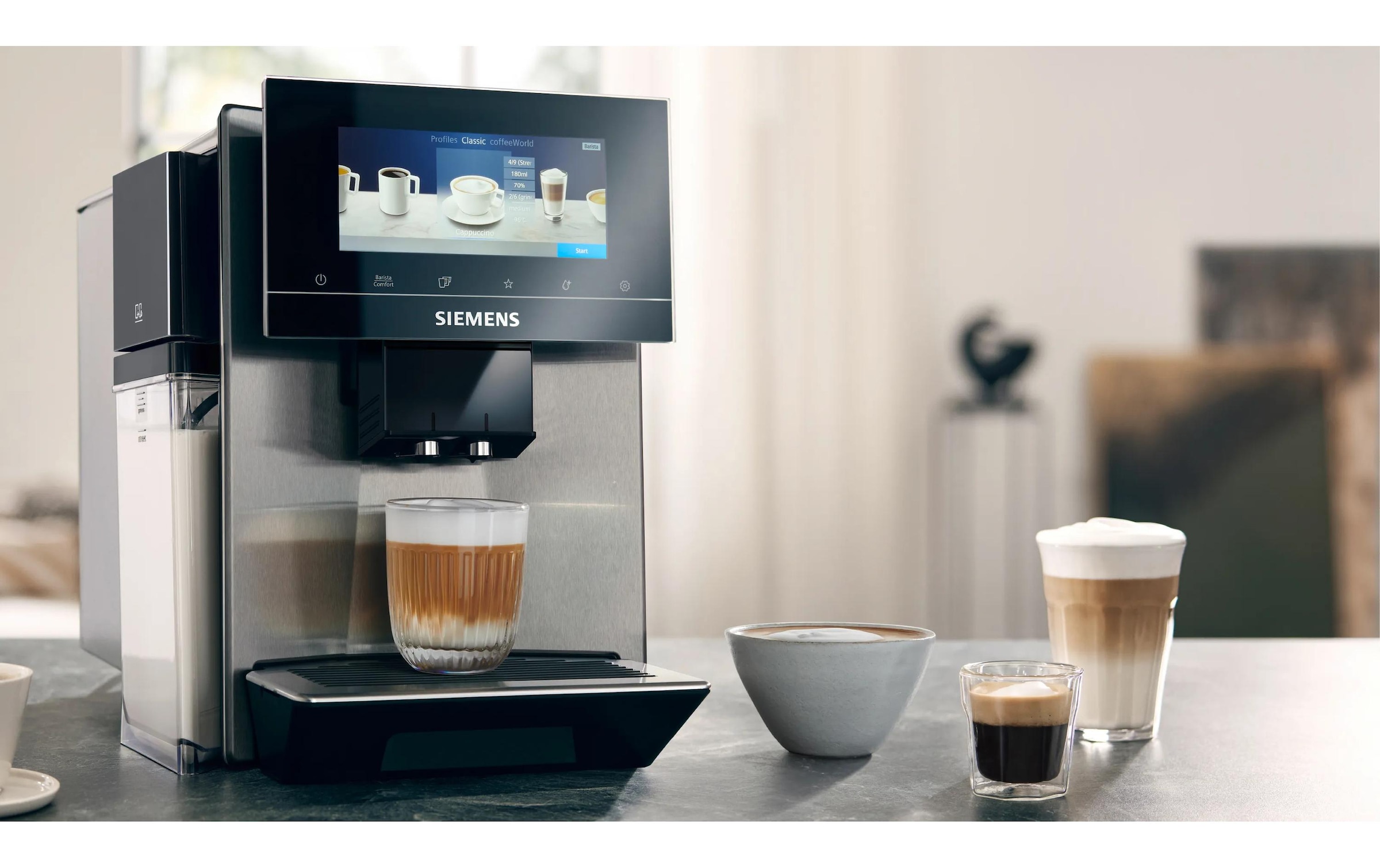 SIEMENS Kaffeevollautomat »EQ900 plus TQ903DZ3 Edelstahl«