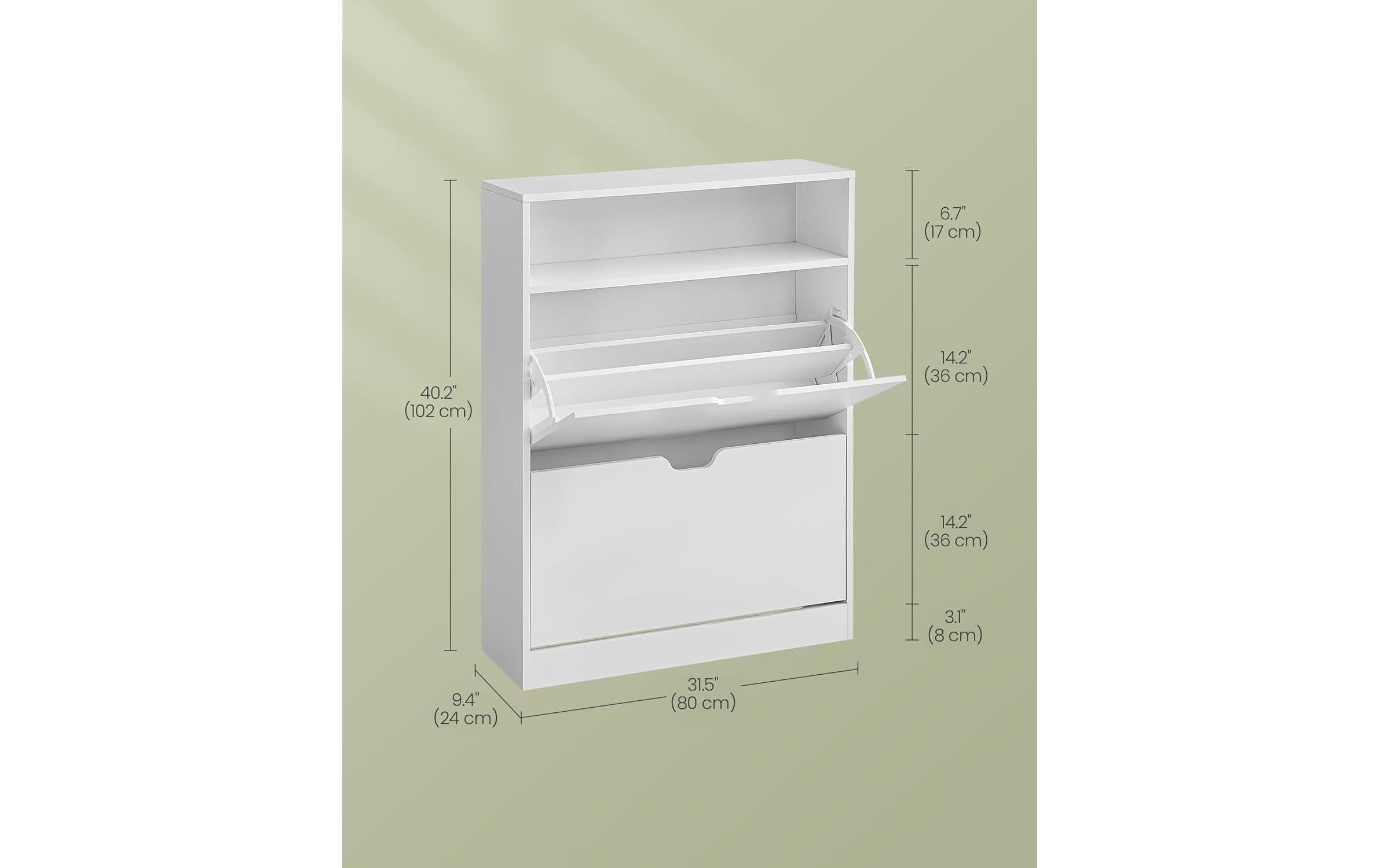 VASAGLE Schuhschrank »80 x 24 x 102 cm«