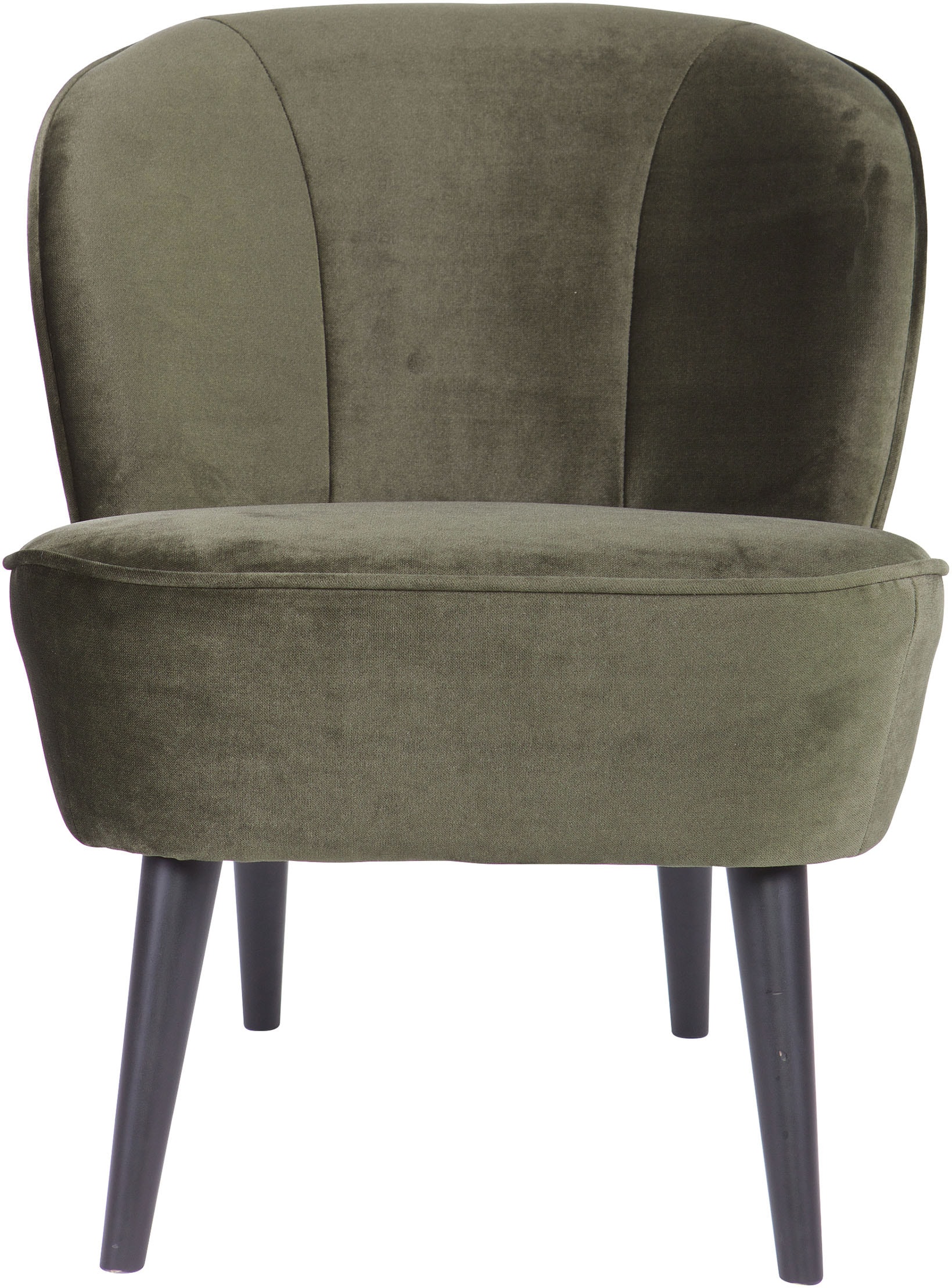 Image of WOOOD Sessel "Sara Bezug mit Birkenholzbeinen, mittlere Sitzhöhe, H71 x B59 x T70 cm" Tragkraft 90 kg, Maximale Verschleissfestigkeit, Velvet bezug