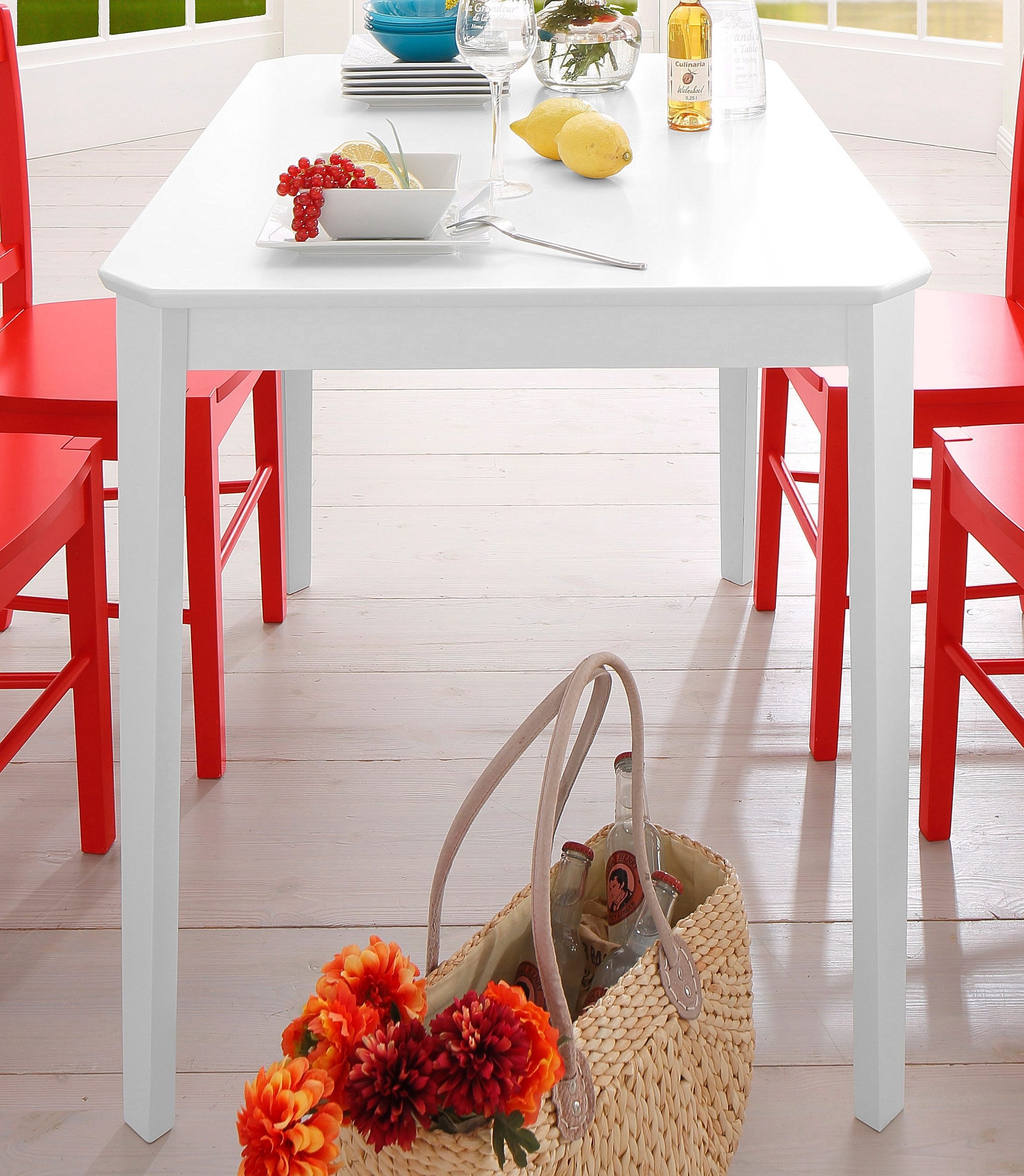 Image of Home affaire Esstisch »Colour«, aus teilmassiven Kiefernholz, in schönen, bunten unterschiedlichen Farben bei Ackermann Versand Schweiz