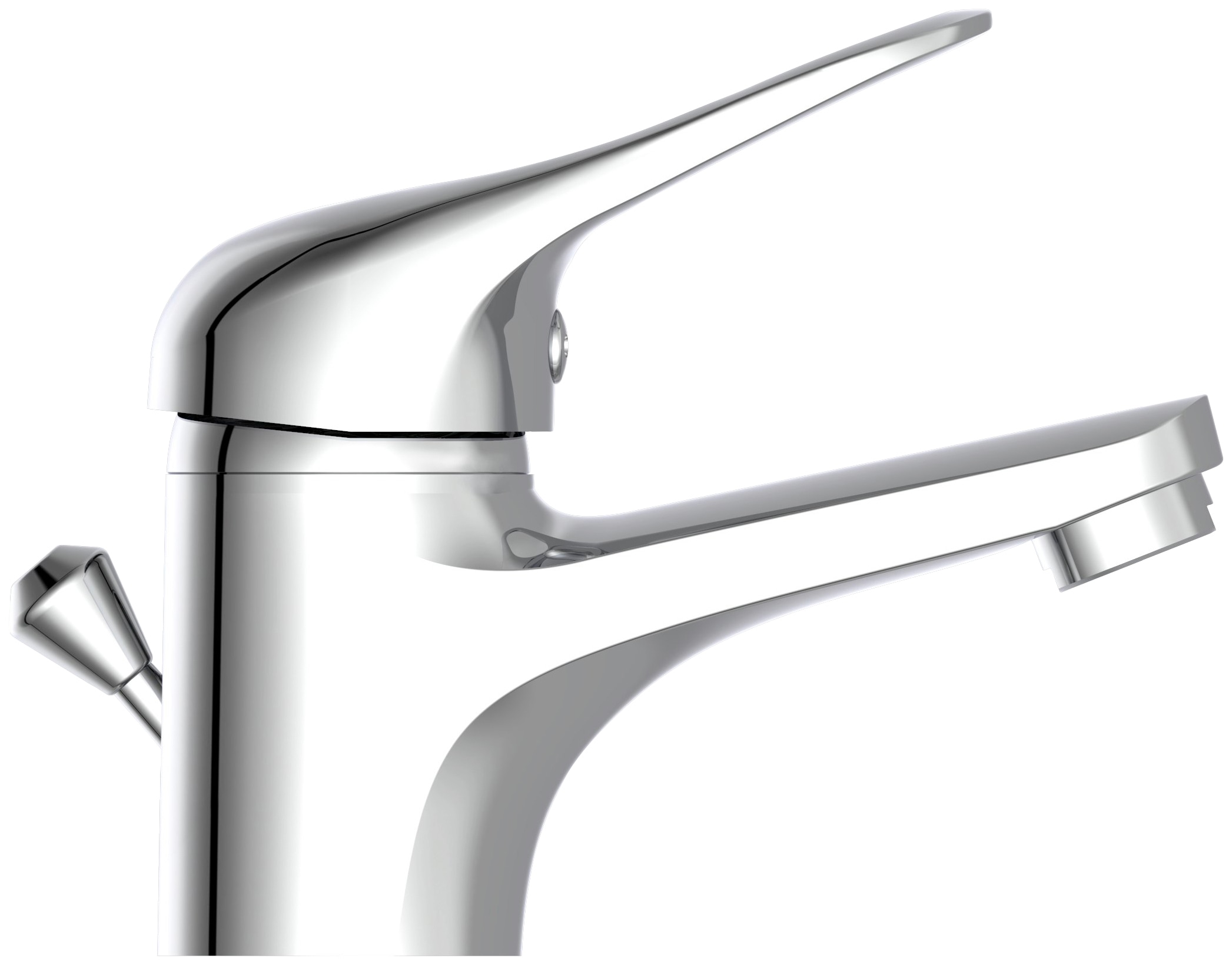 Schütte Robinet de lavabo »Porto« avec tige de traction, garniture de vidange, mitigeur, chrome