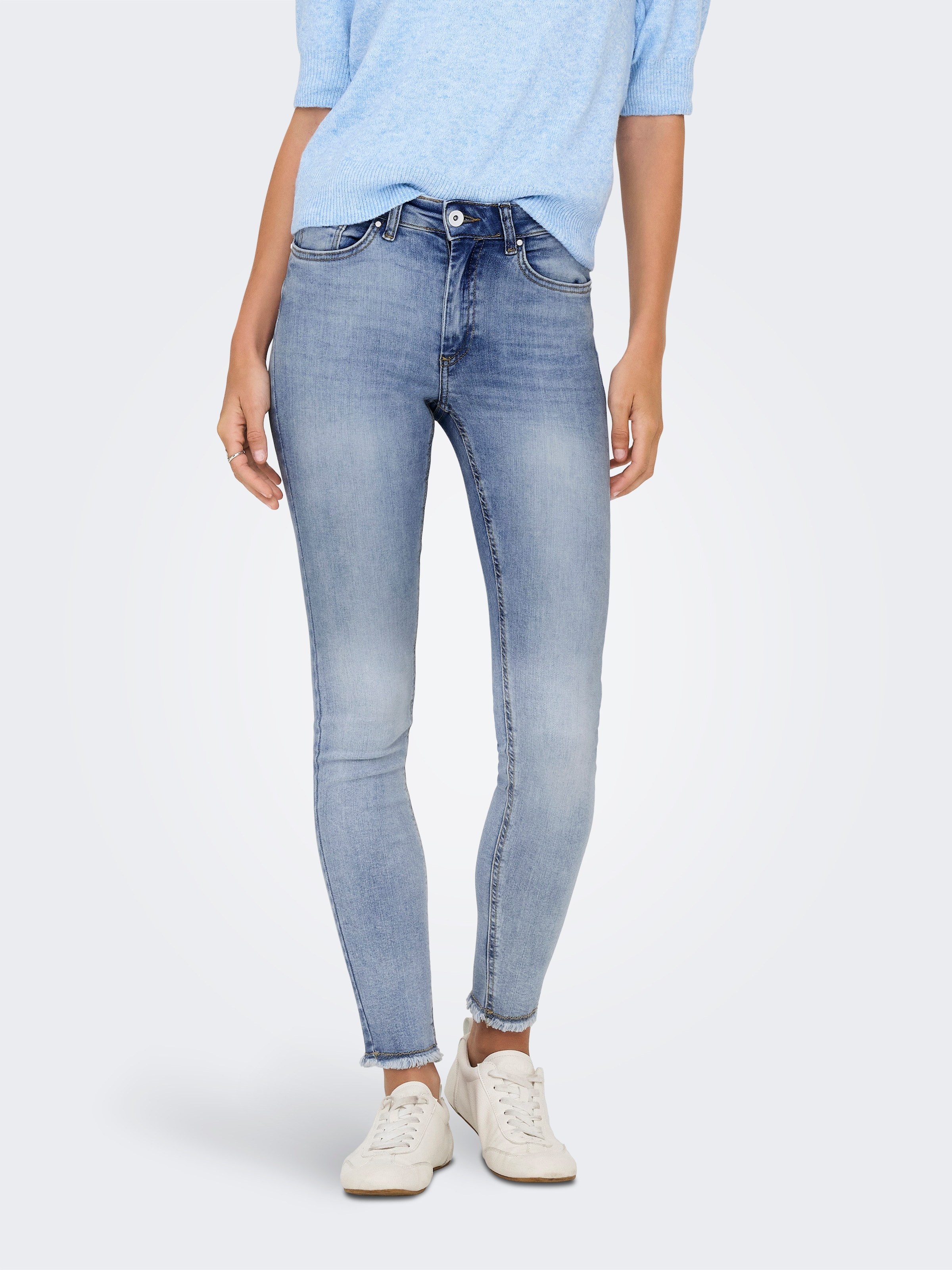 Image of ONLY Ankle-Jeans "ONLBLUSH MID SK ANK RAW DNM REA694 NOOS"