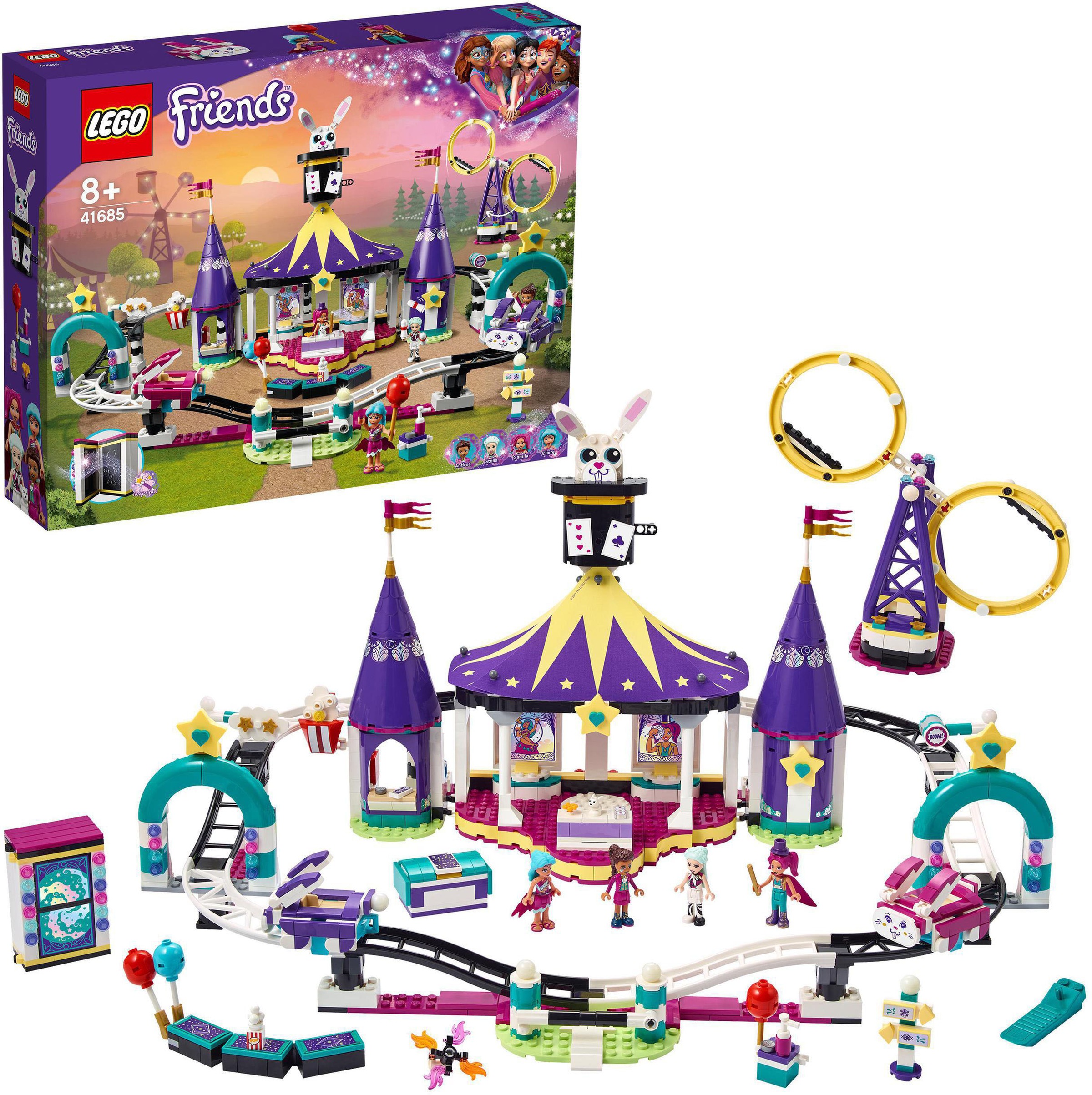 Image of LEGO® Konstruktionsspielsteine »Magische Jahrmarktachterbahn (41685), LEGO® Friends«, (974 St.), Made in Europe bei Ackermann Versand Schweiz