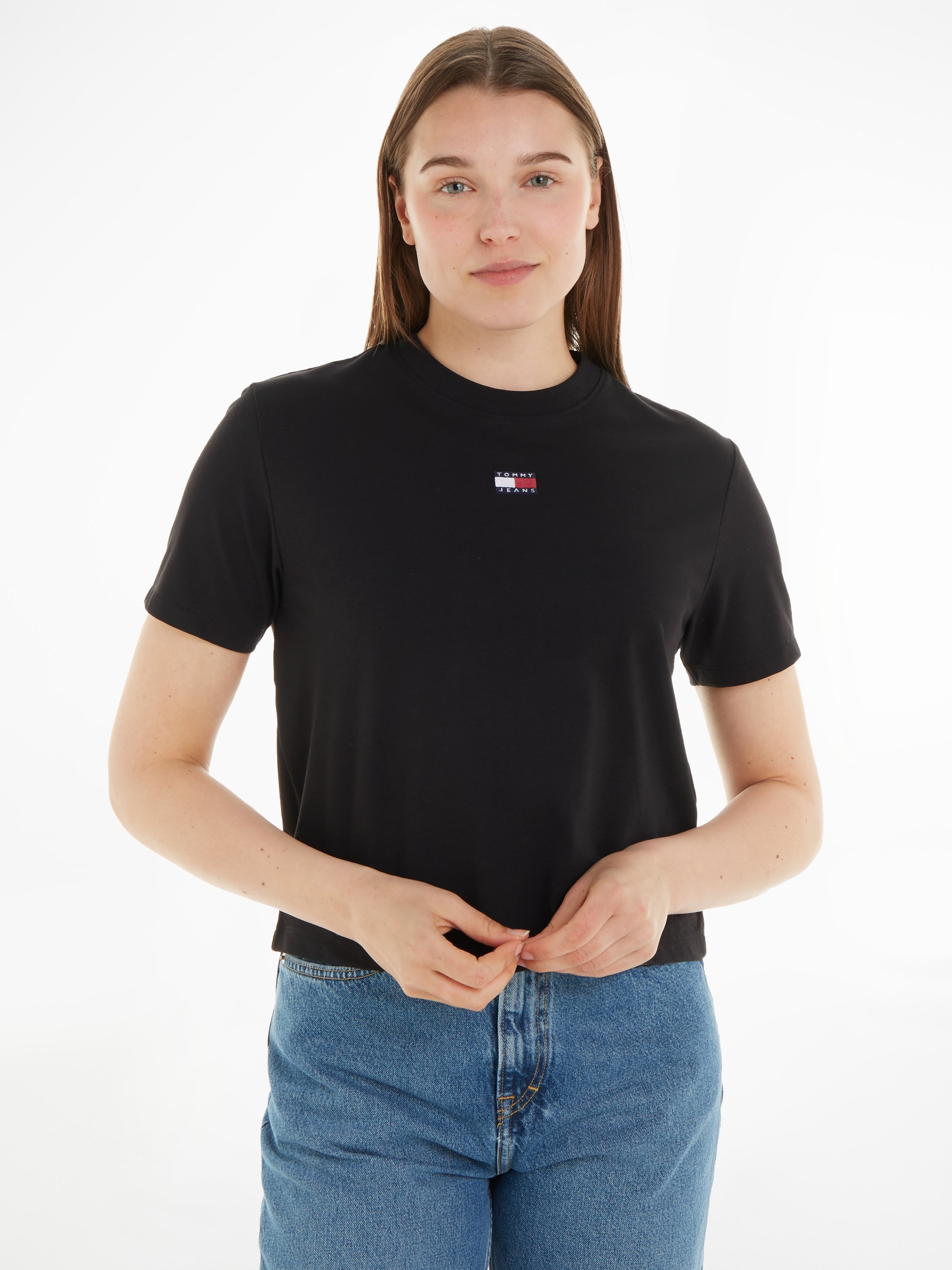 ♕ Tommy Jeans Curve T-Shirt »TJW BXY BADGE TEE EXT« versandkostenfrei  kaufen | T-Shirts