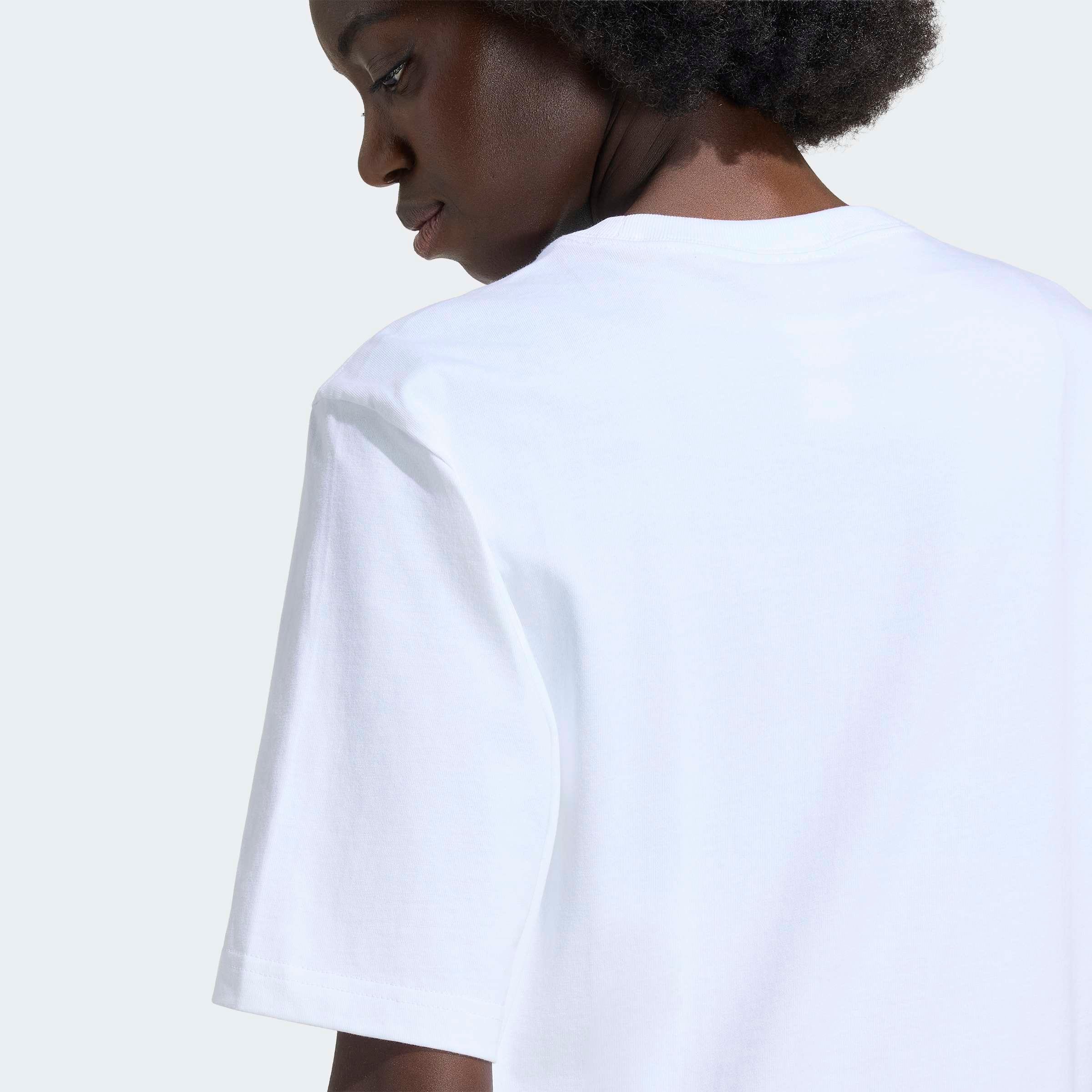 adidas Originals T-shirt »ESSENTIALS, LOCKER GESCHNITTEN« pour adultes, style sportif, manches courtes, sans fermeture