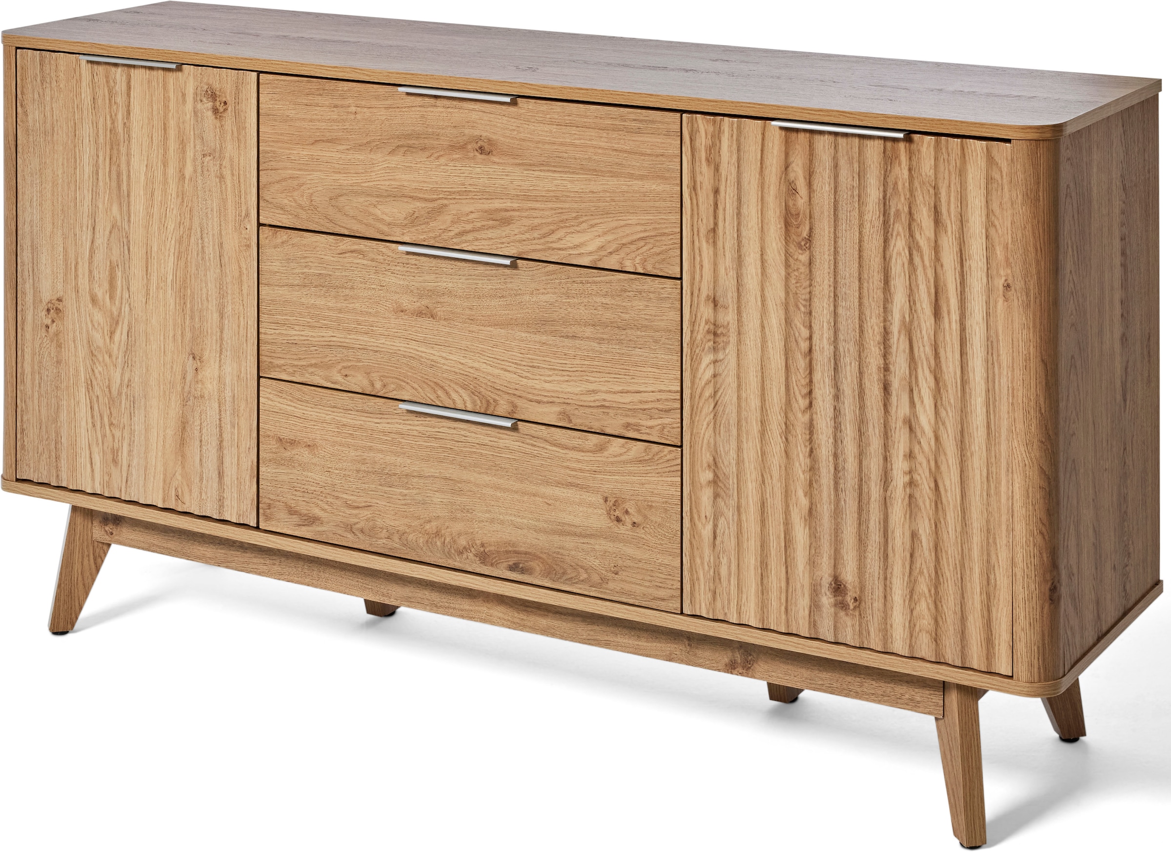 Jahnke Sideboard »WAVE SB 150« 1 Stk. tlg. Sideboard, Retro-Stil, Front in Wellendesign, Breite ca. 150 cm