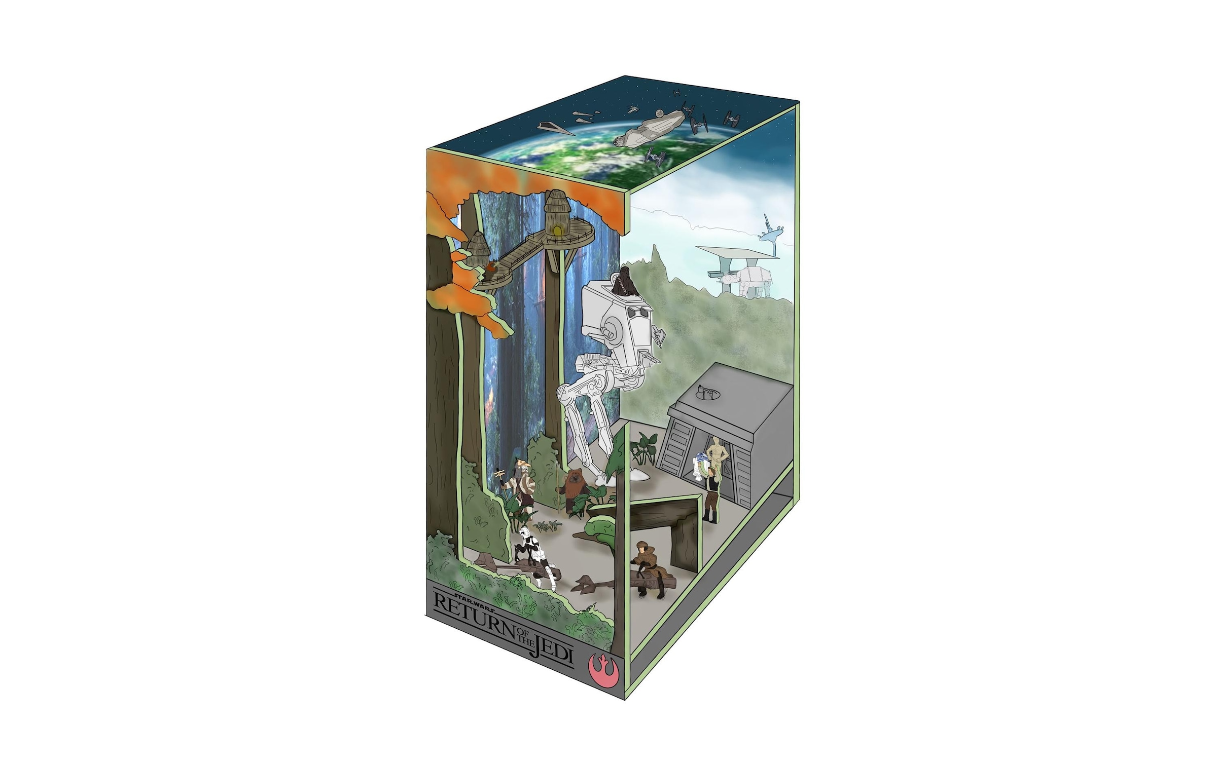 Image of Revell Modellbausatz "Tiny Adventures – Star Wars Trench Run Holz"
