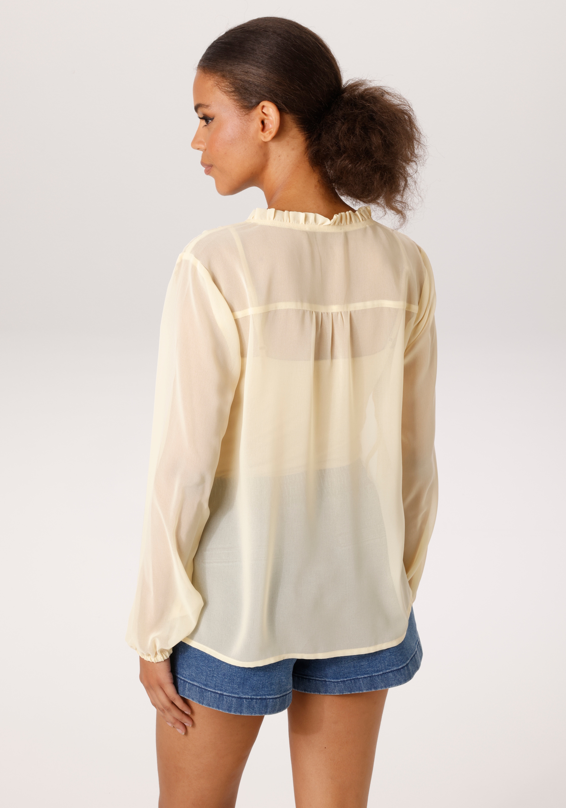 Aniston CASUAL Blouse à enfiler Dans les tons pastel tendance