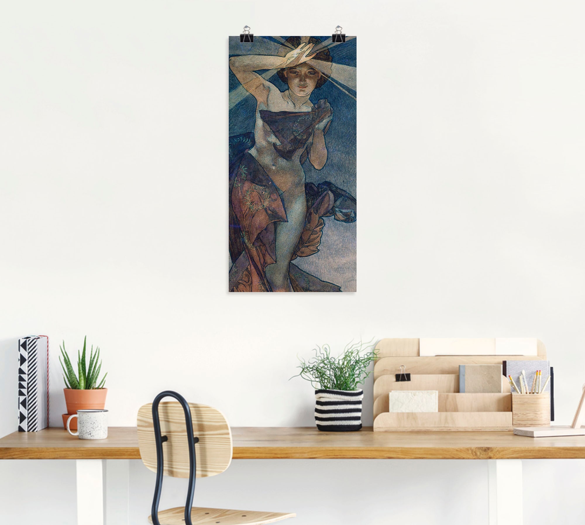 Artland Wandbild »Sterne Der Morgenstern 1902«, Frau, (1 St.), als Alubild, Outdoorbild, Leinwandbild, Poster in verschied. Grössen